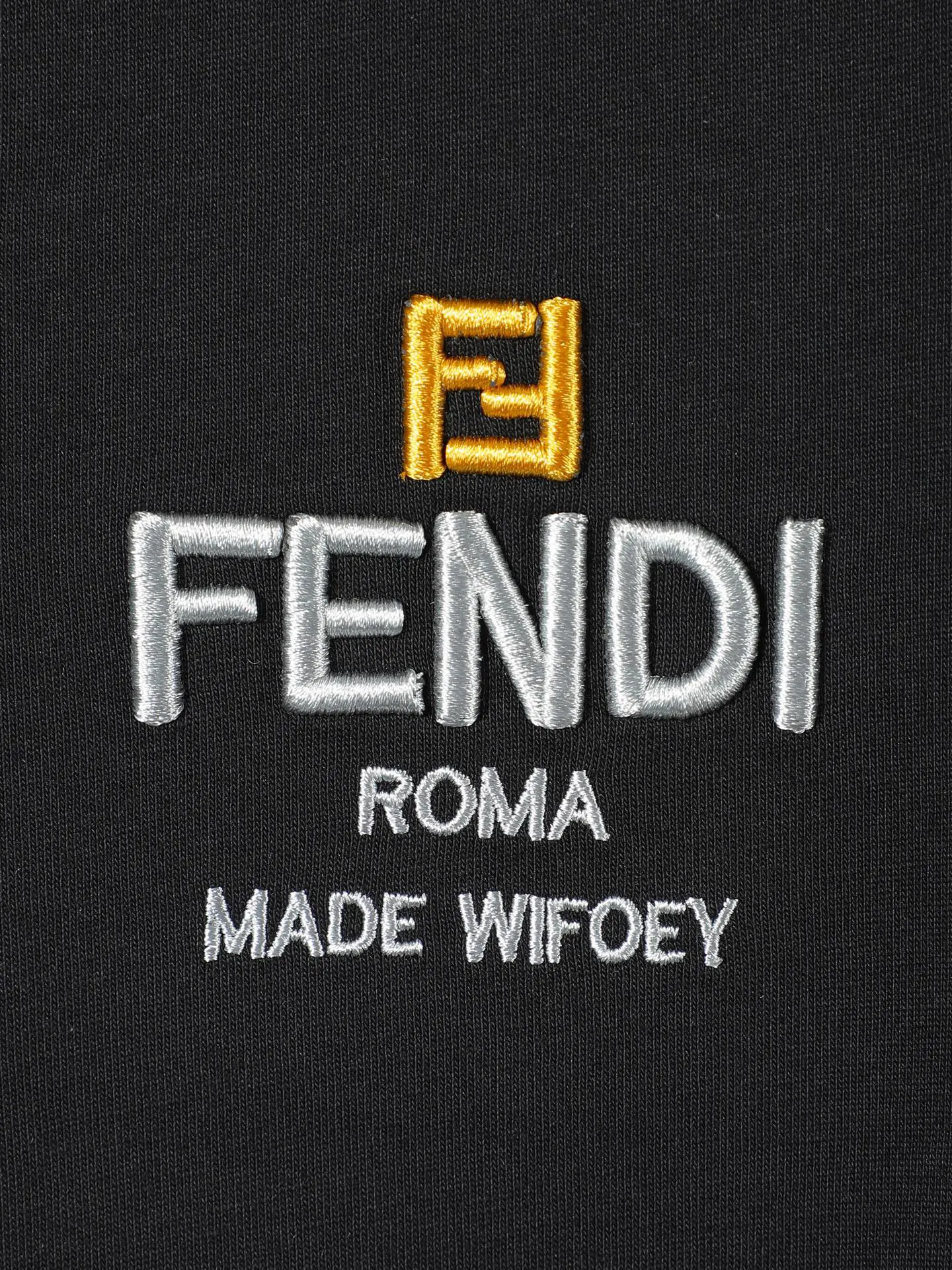 Fendi 2026春夏 Logo 刺绣 短袖T恤 日常百搭款 款4