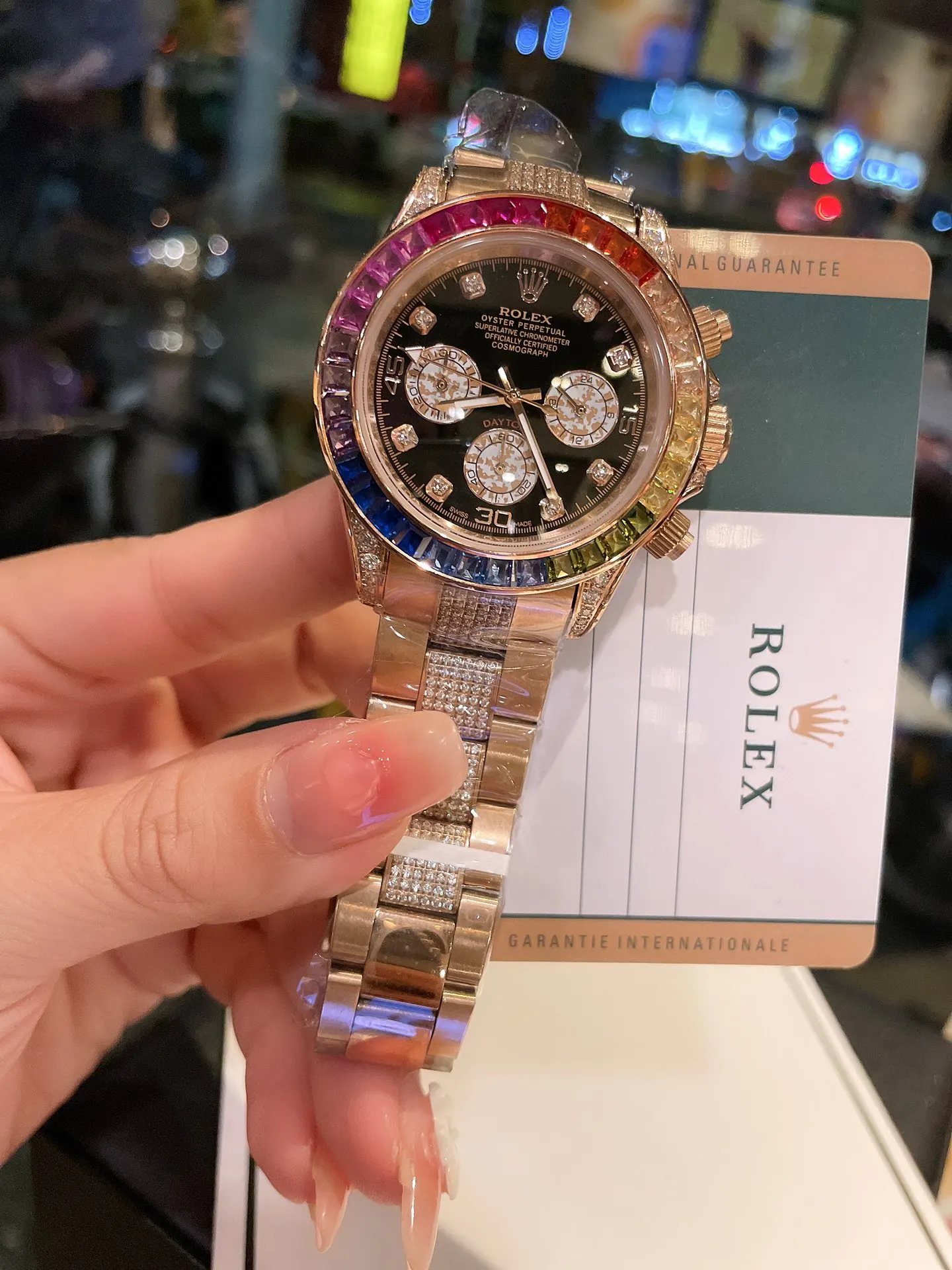 Rolex 元 高端 全新劳力士迪通拿彩虹款 手表 经典腕表款