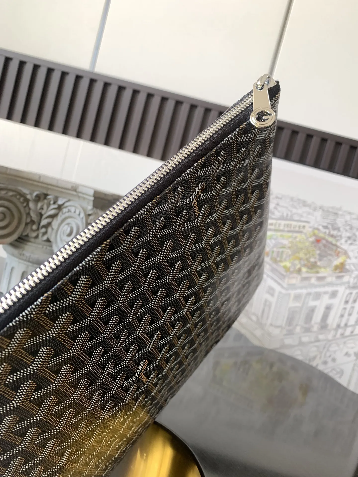 Goyard 黑色 鼎鼎戈雅 手拿包 精致手拿款