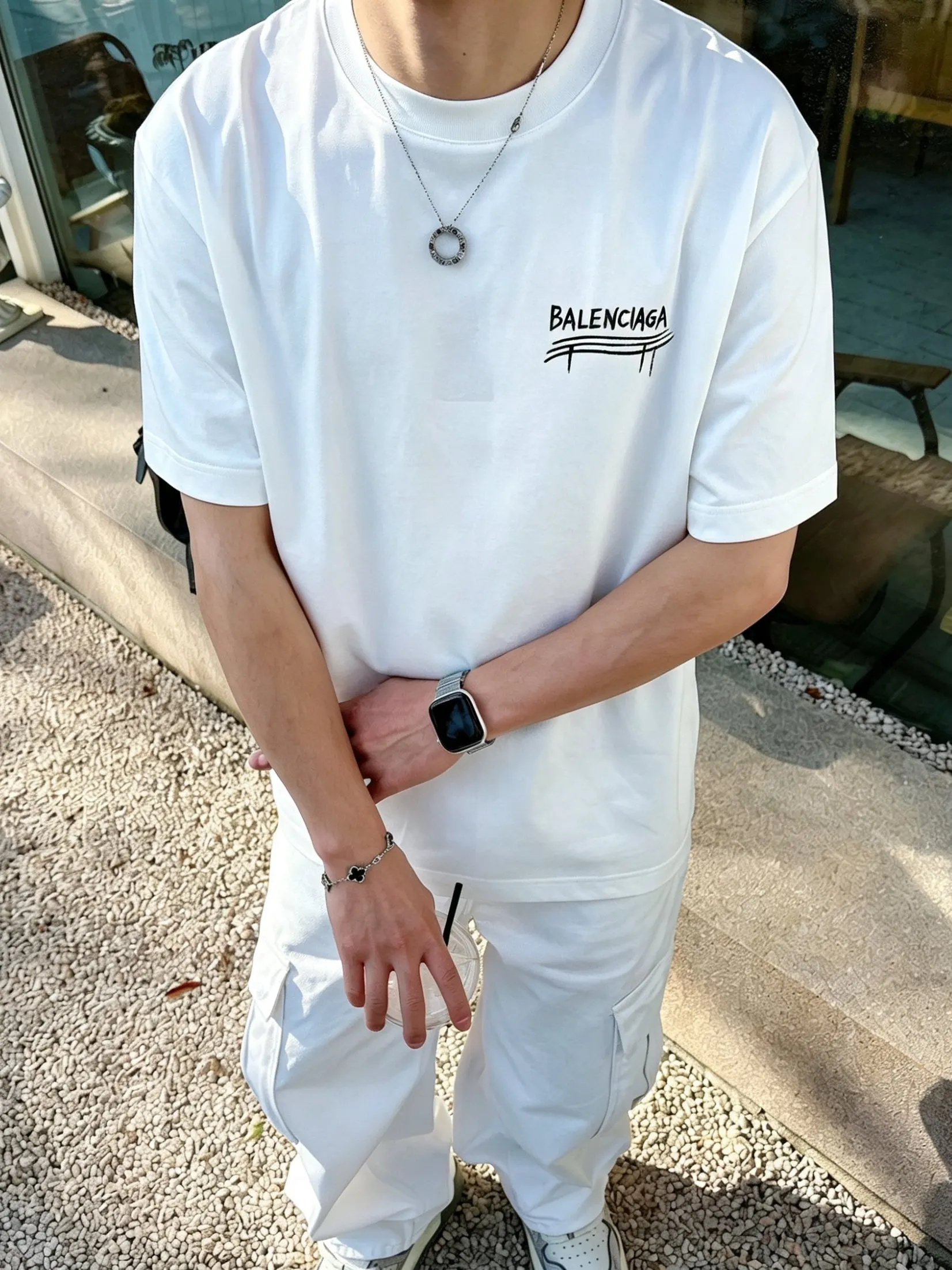 Balenciaga 2026春夏 Logo 字母 短袖T恤