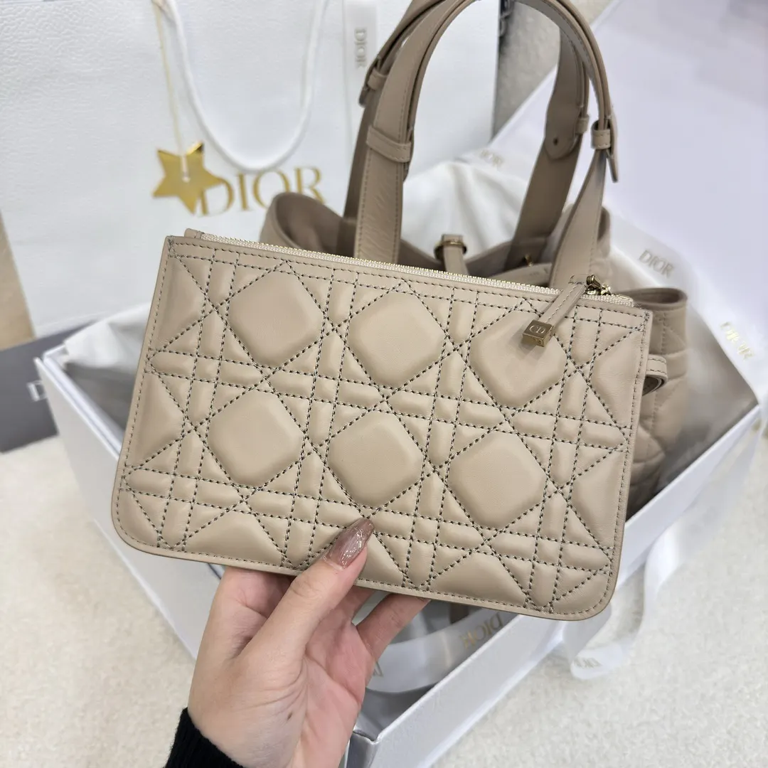 Beige Tote Bag Leather