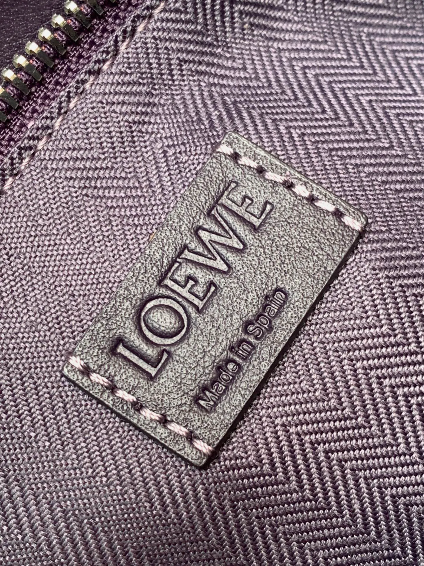 Purple Clutch Bag Leather