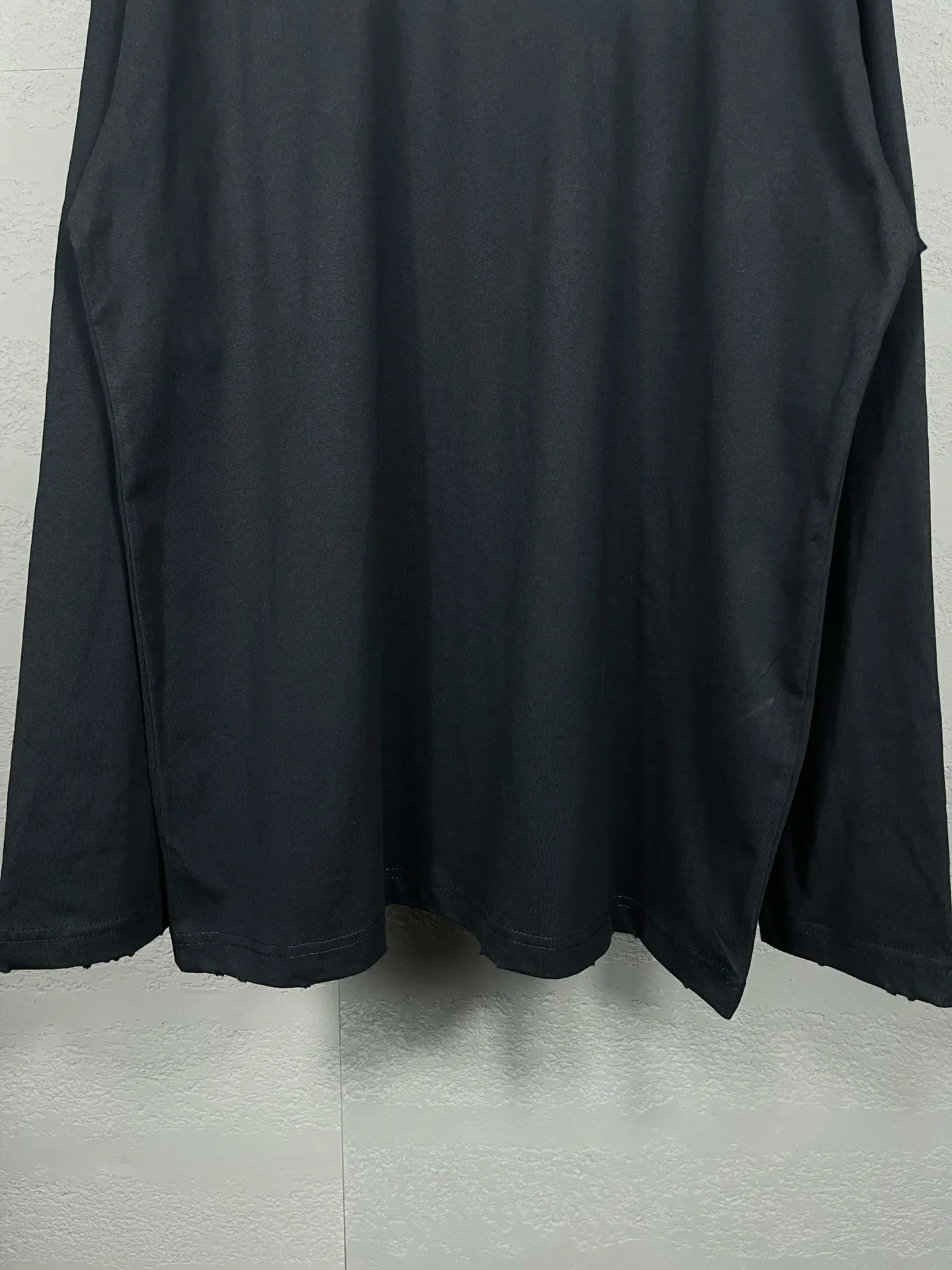 Balenciaga Black Cotton Logo Short Sleeve T-Shirt Loose