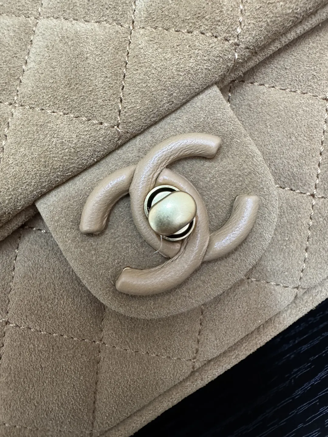 Chanel Suede Flap Chain Bag Shoulder and Crossbody Wear