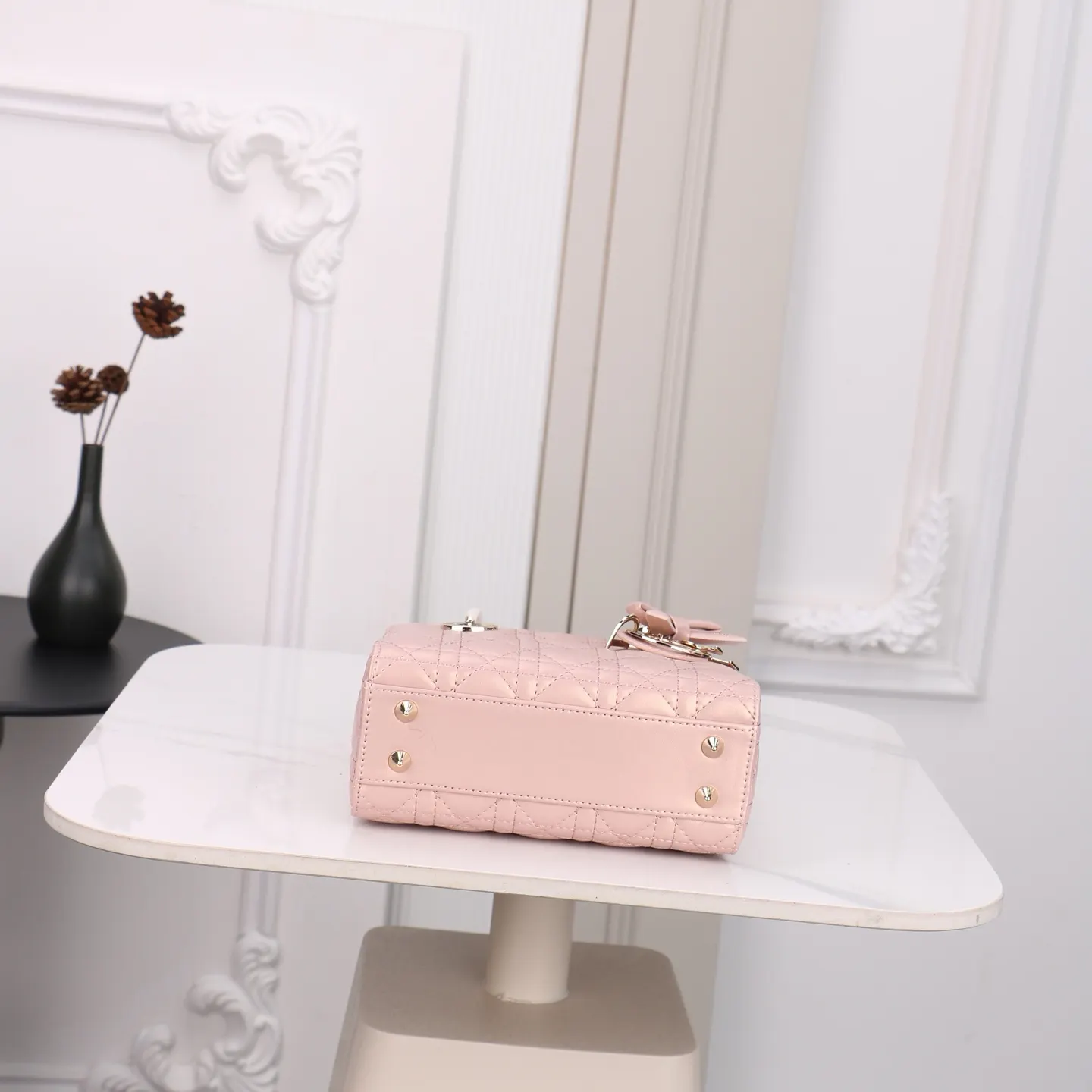 Dior Lady Dior Lady Handbag Top Handle Bag Image 4 Dior Lady Dior Lady Handbag Top Handle Bag Image 4