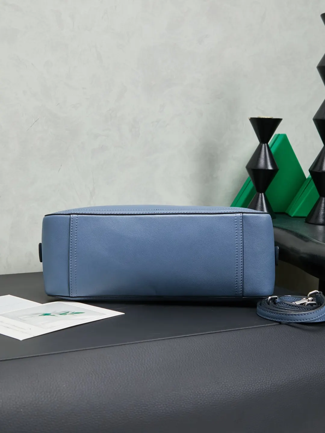 Blue Top Handle Bag Commuter