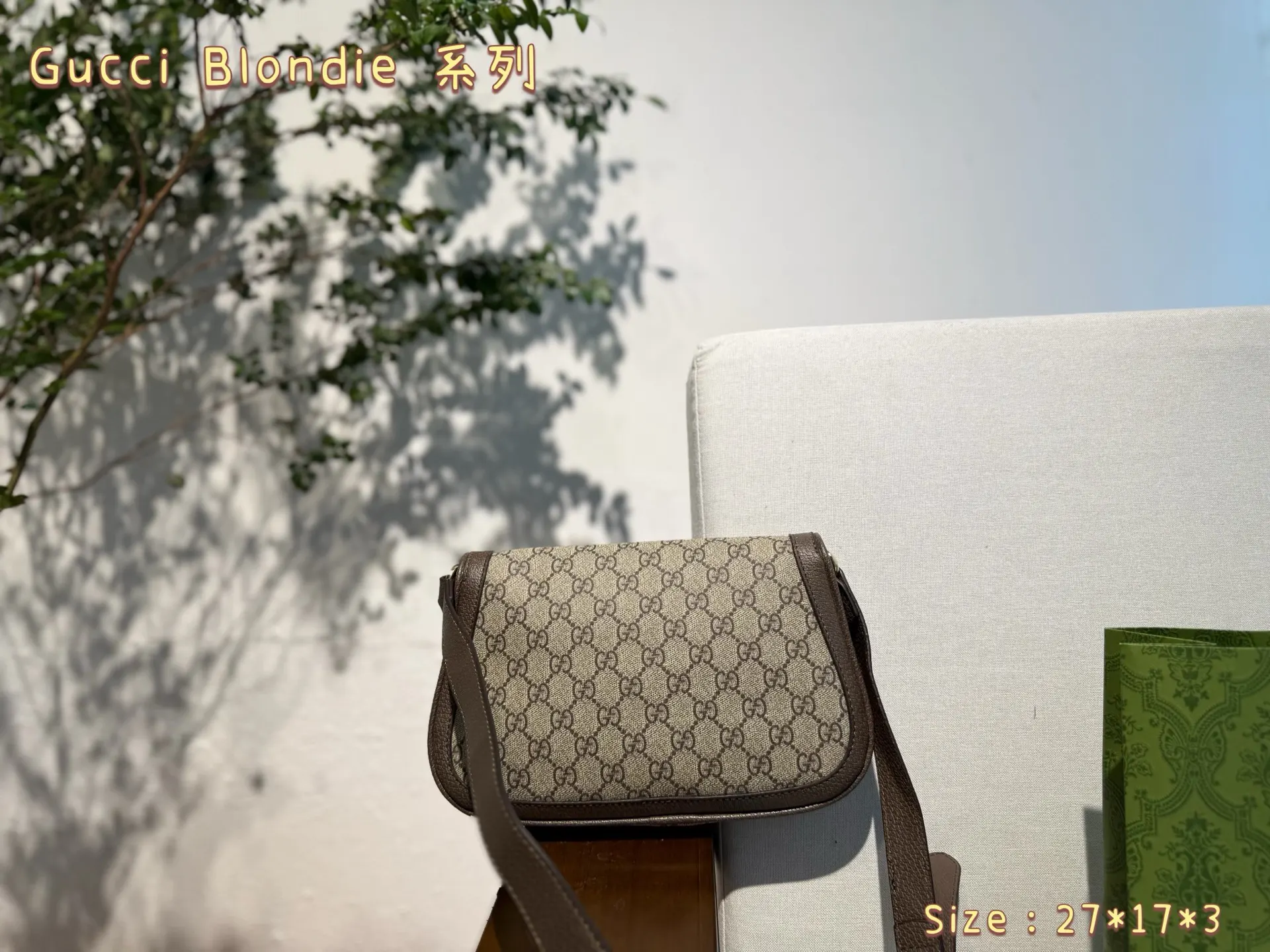 Gucci 流露經典的典雅气息 百搭 腋下包 復古腋下背款