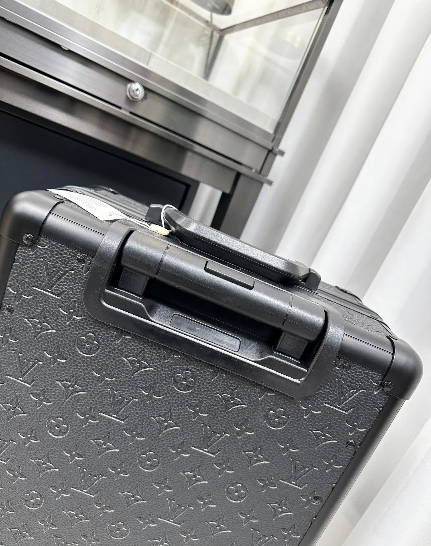 Louis Vuitton Black Monogram Carry-On Suitcase Travel Lightweight
