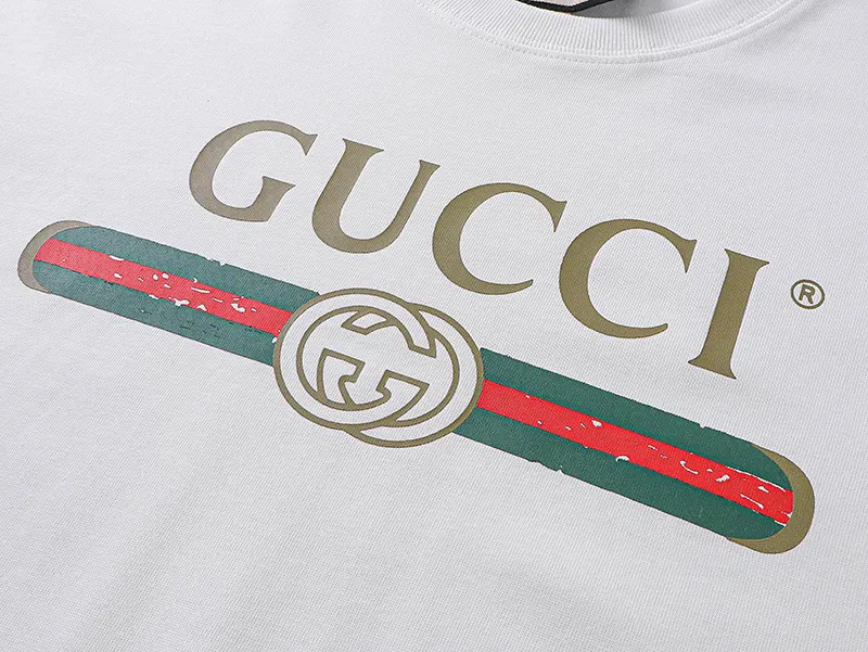 Gucci Logo T恤 白色