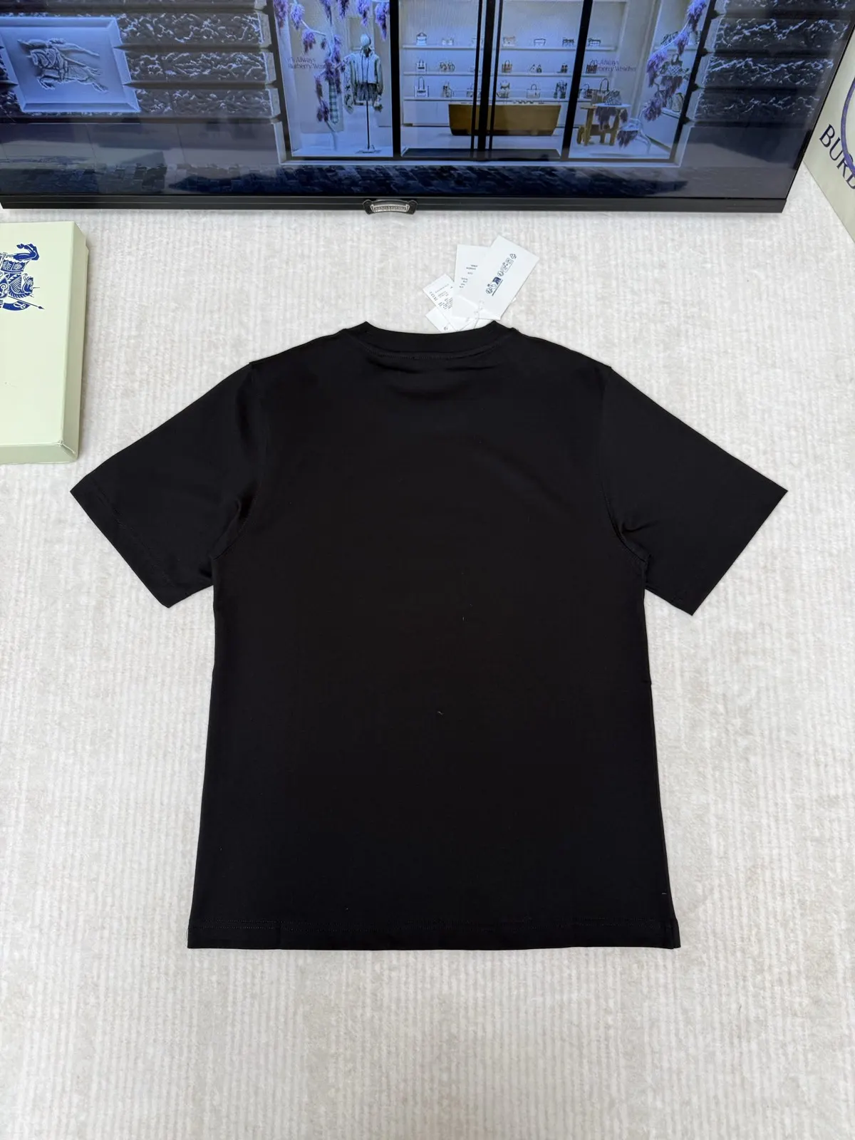 Burberry 黑色 字母 印花 针织衫 质感针织款
