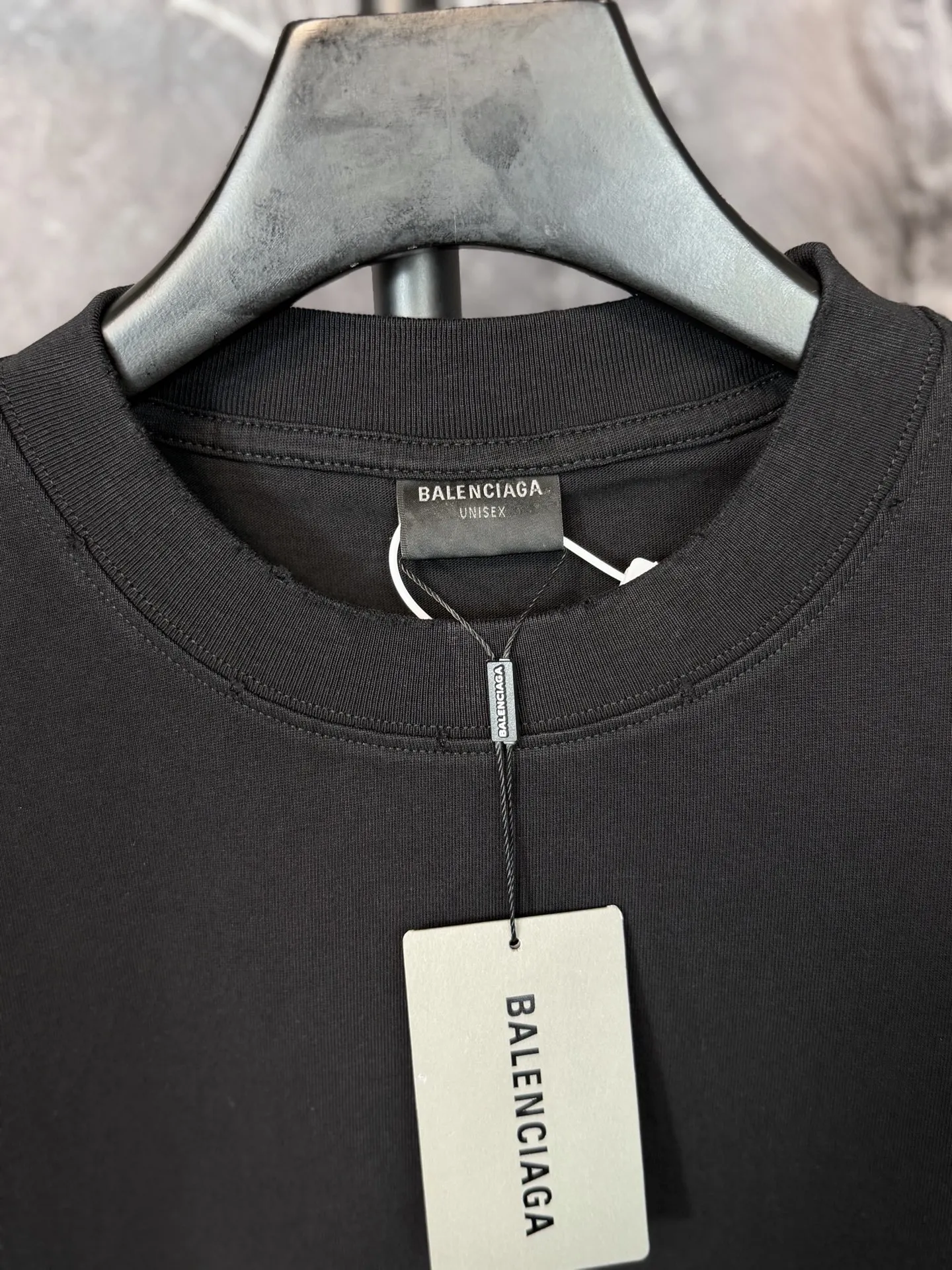 Balenciaga Black Short Sleeve T-Shirt Street