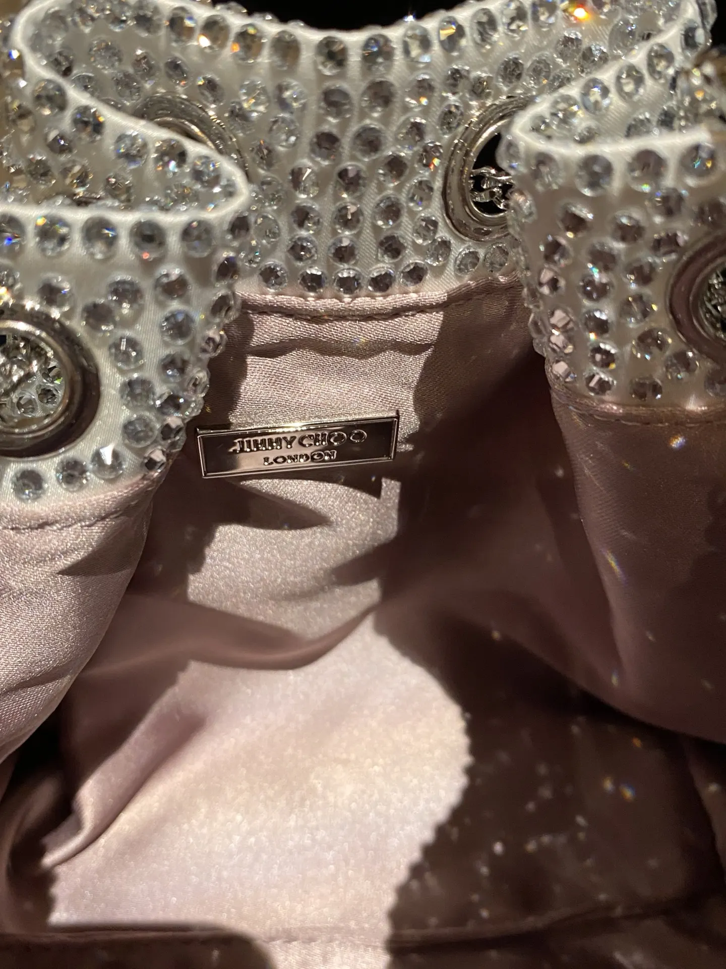 JIMMY CHOO BON BON系列标志款手提包 鏈條包 精致鏈條款