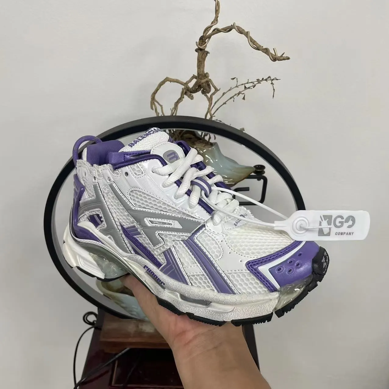 Balenciaga 7代 白紫 运动鞋 休閒运动(數字7) Balenciaga 7代 白紫 运动鞋 休閒运动(數字7)