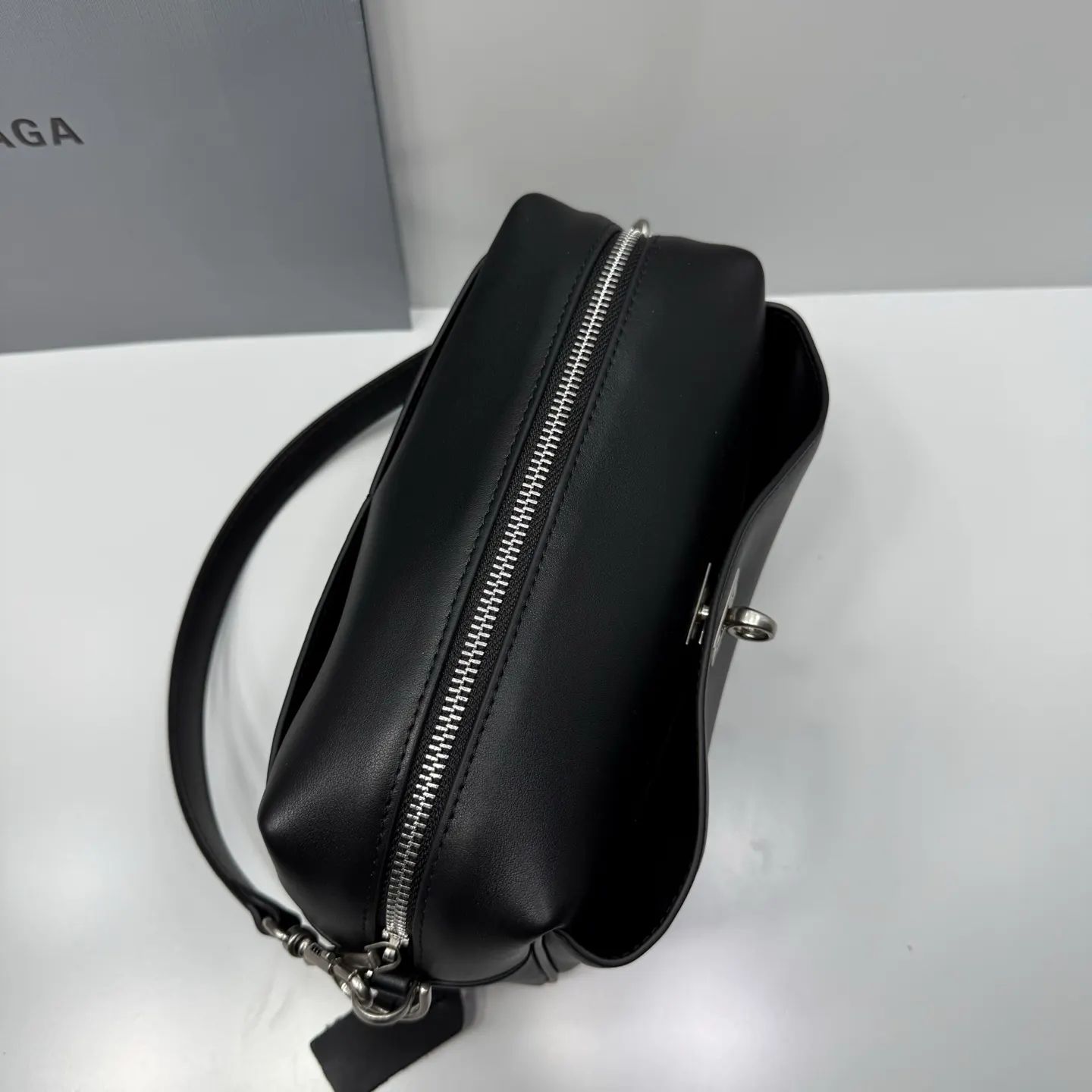 Balenciaga Rodeo Black Leather Hobo Bag