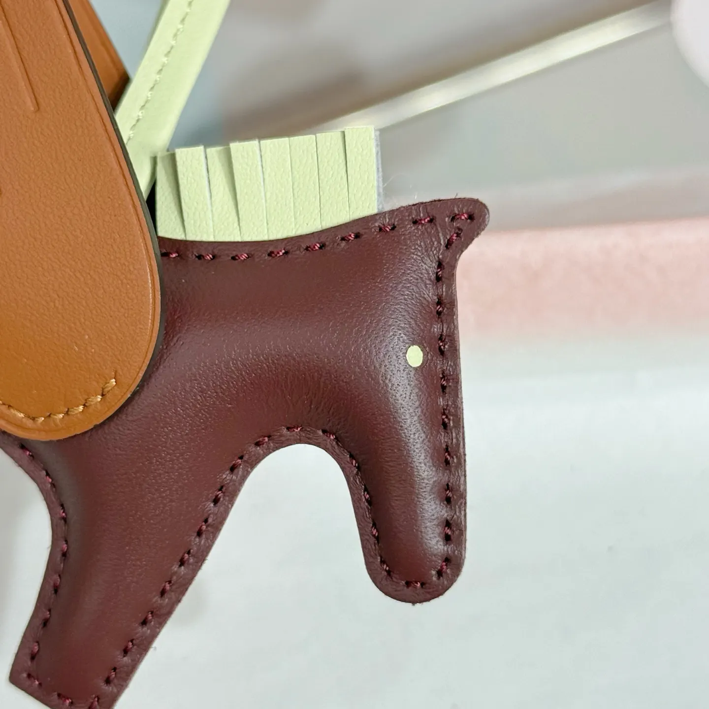 Hermès 小羊皮 挂件 精致配饰 吊坠