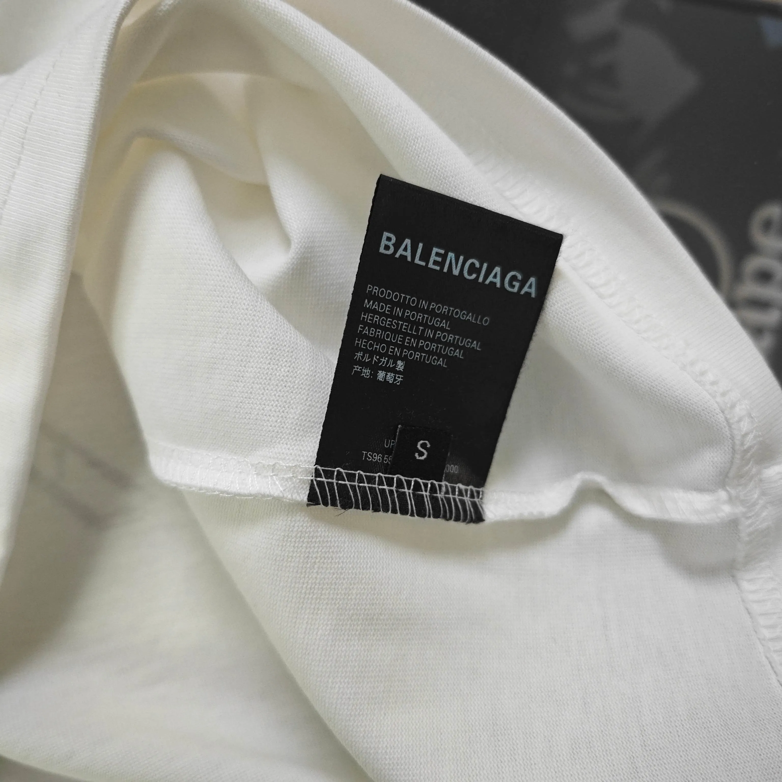 Balenciaga 黑色 純棉 Logo 短袖T恤