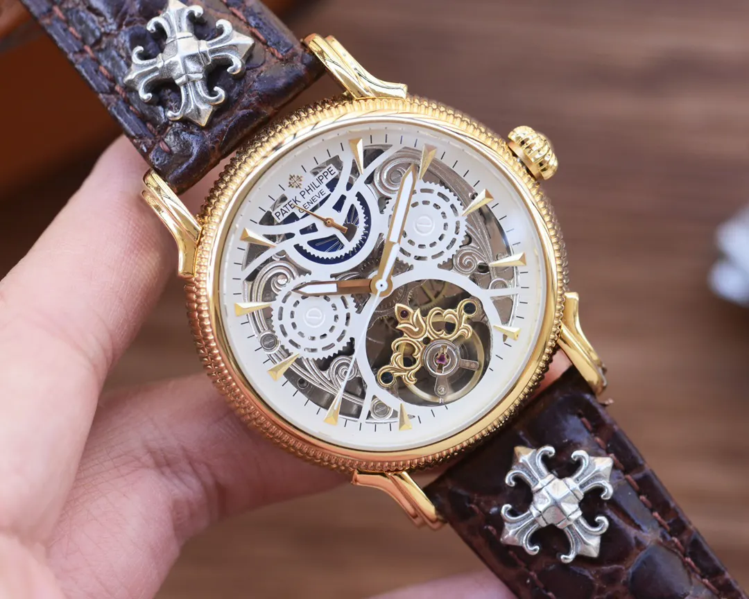 Patek Philippe 牛皮 手錶 經典腕表款
