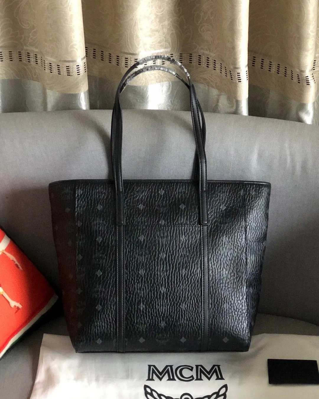 牛皮 款号 MCM Toni 托特包 大容量托特款
