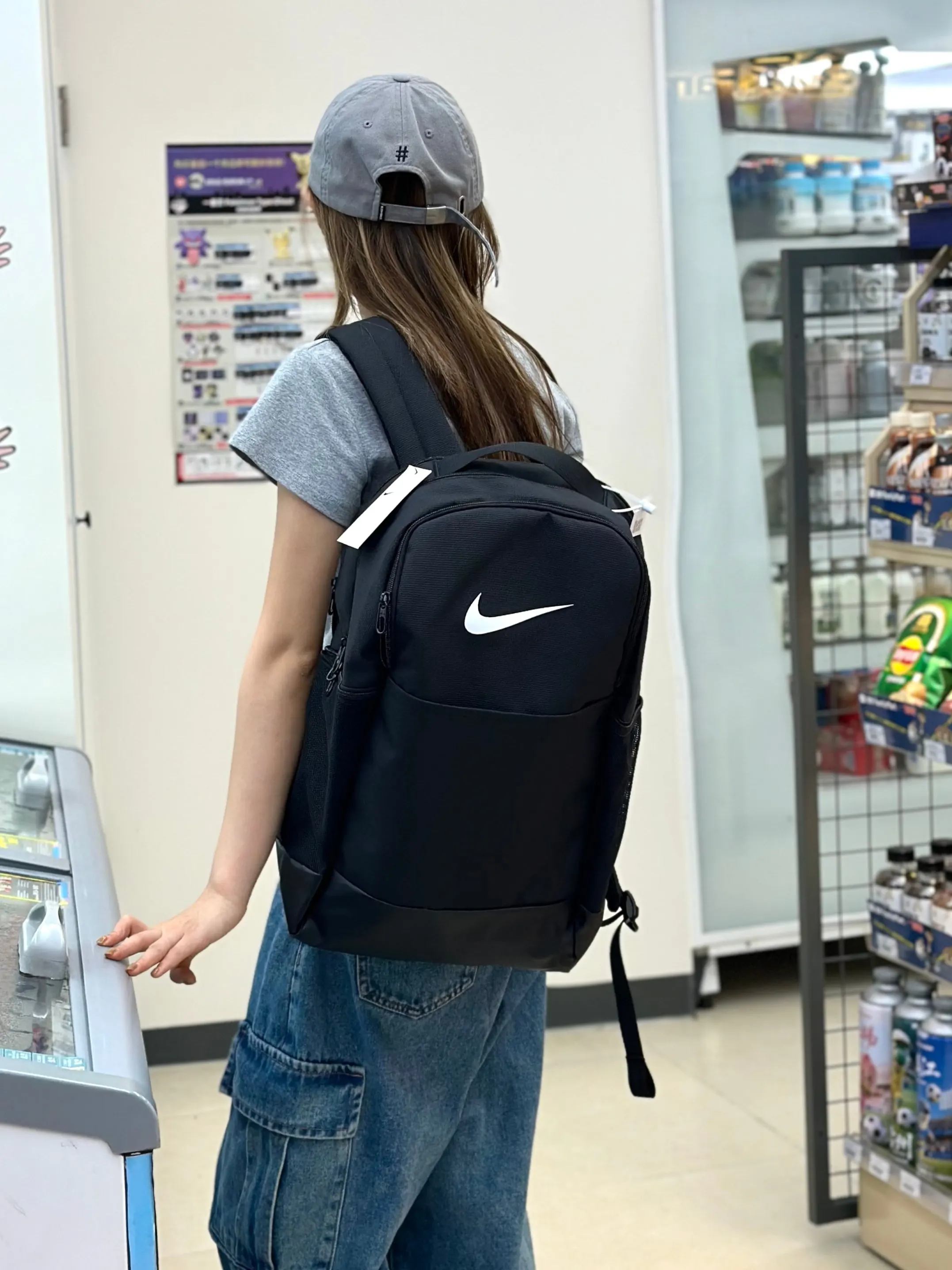 黑色 耐克nike高級黑單肩包男女同款 质量 日常單肩背款