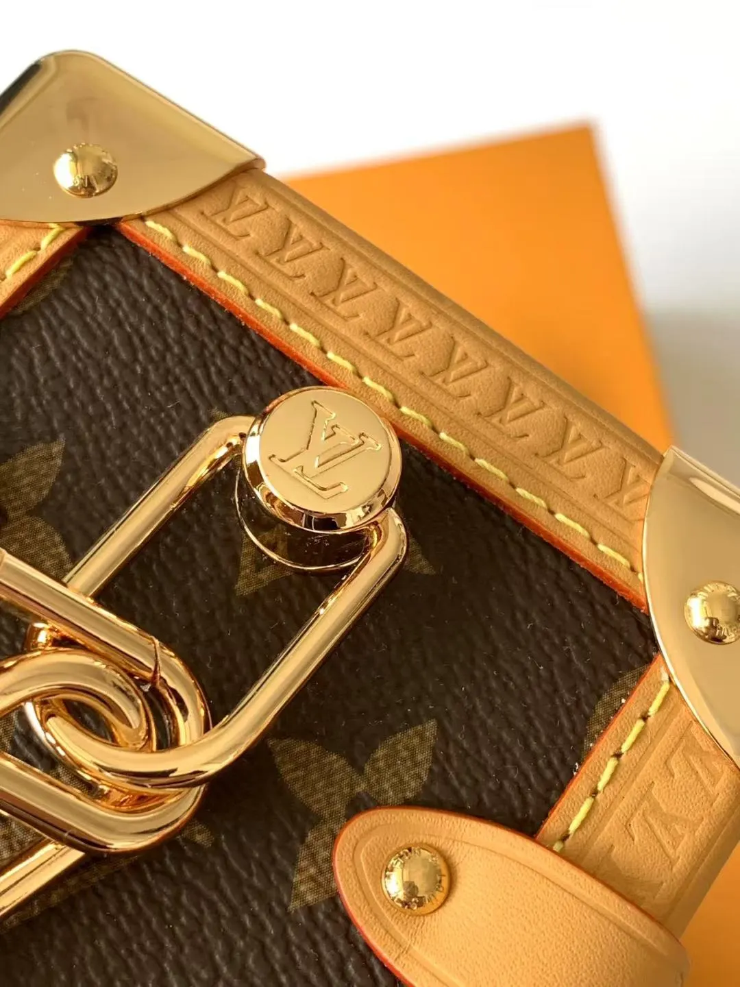 Monogram Chain Bag Leather
