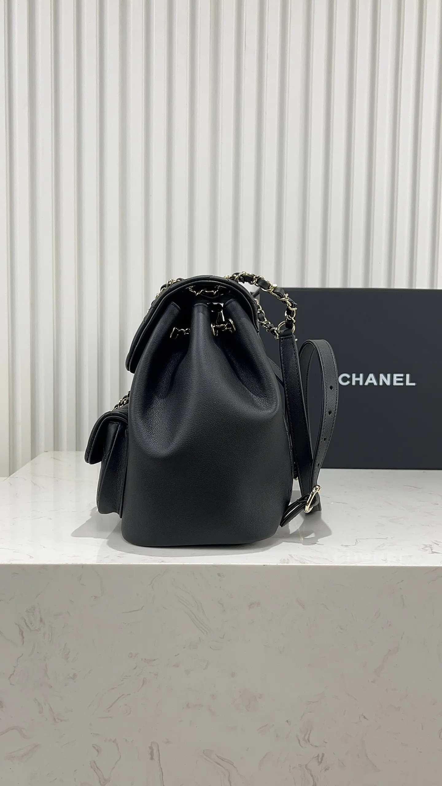 Chanel Black Backpack Leather