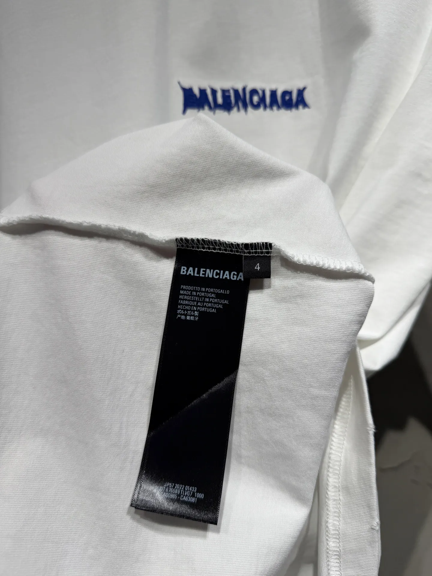 Balenciaga 26SS 粉色 Logo 字母 短袖T恤