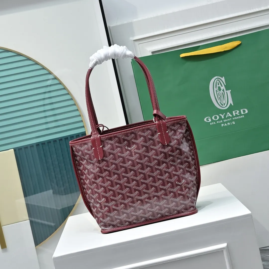 Goyard 牛皮 高 戈雅双面mini 王菲同款购物袋 头层牛皮 托特包 大容量托特款