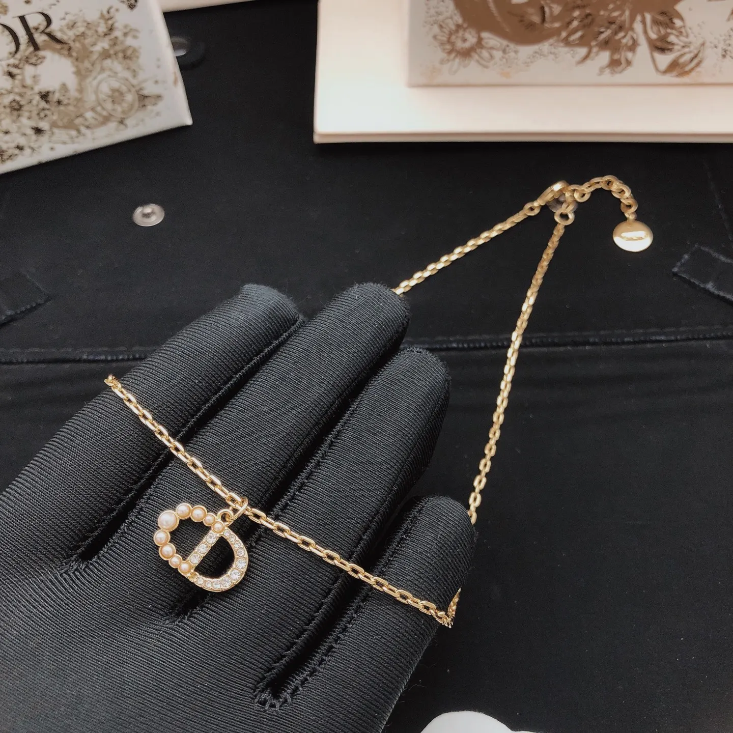 Dior CD吊墜項鏈 礼盒套装