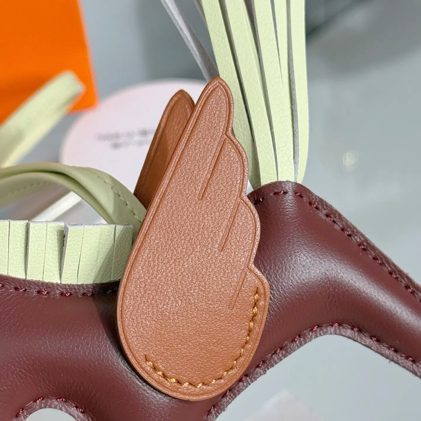Hermès 小羊皮 挂件 精致配饰 吊坠