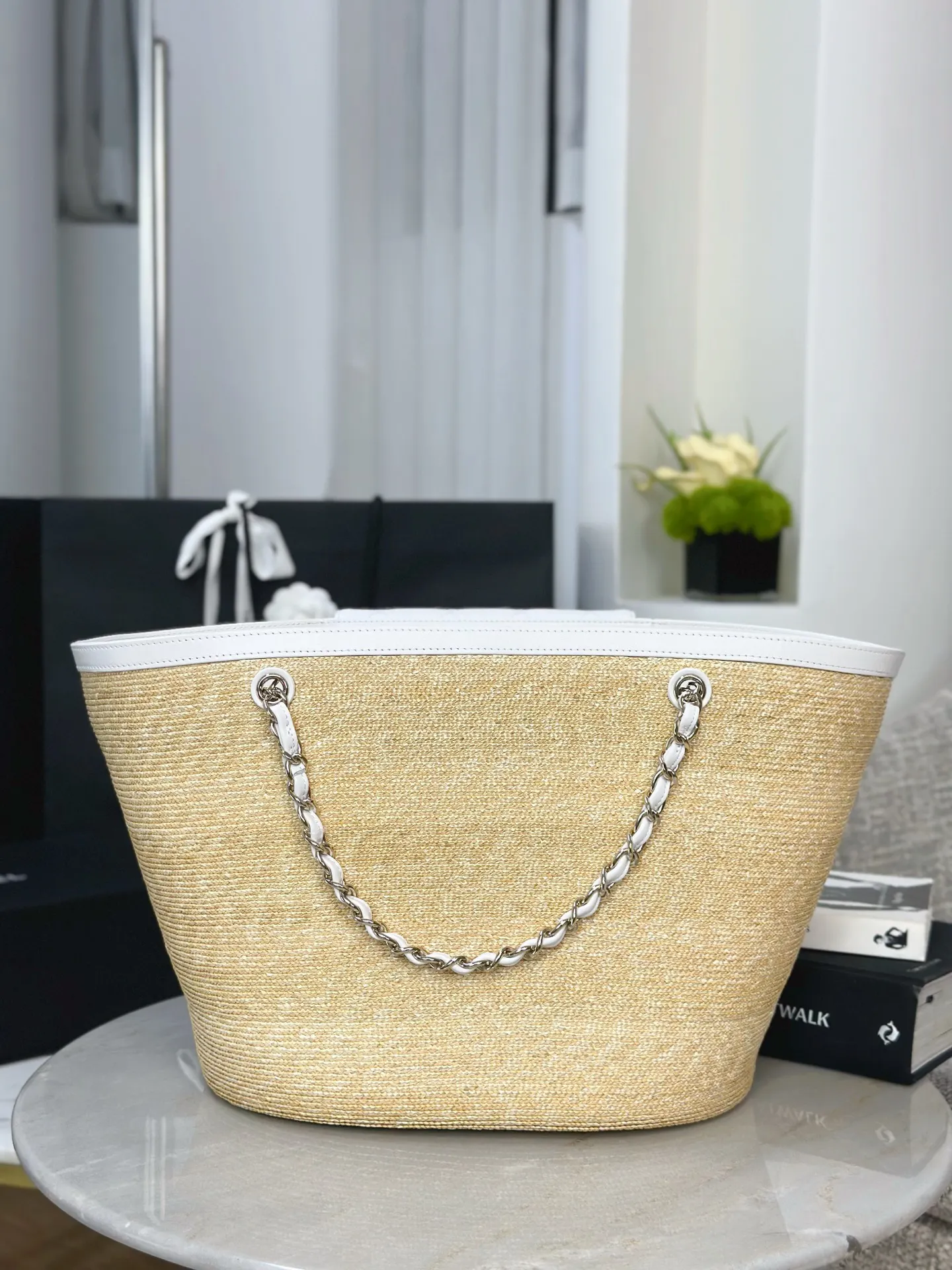 Chanel White Tote Bag
