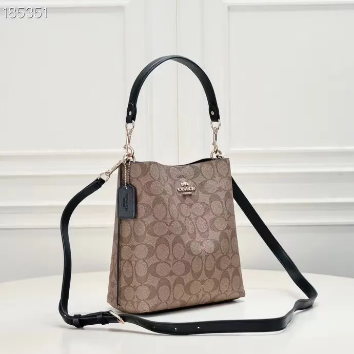 Monogram Bucket Bag Casual Leather
