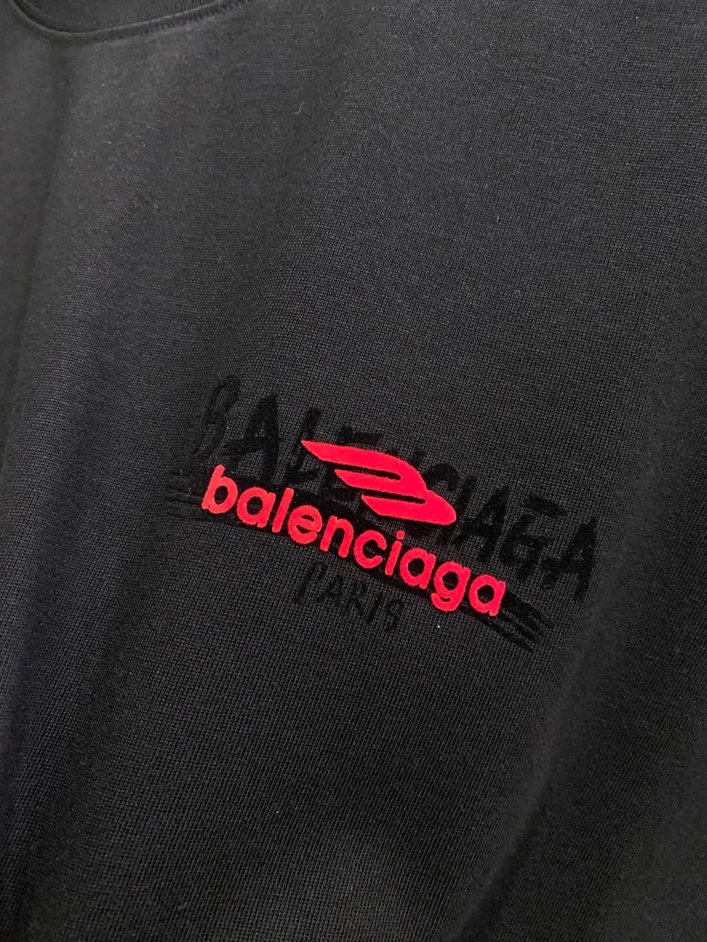 Balenciaga 红色/黑色 印花 T恤