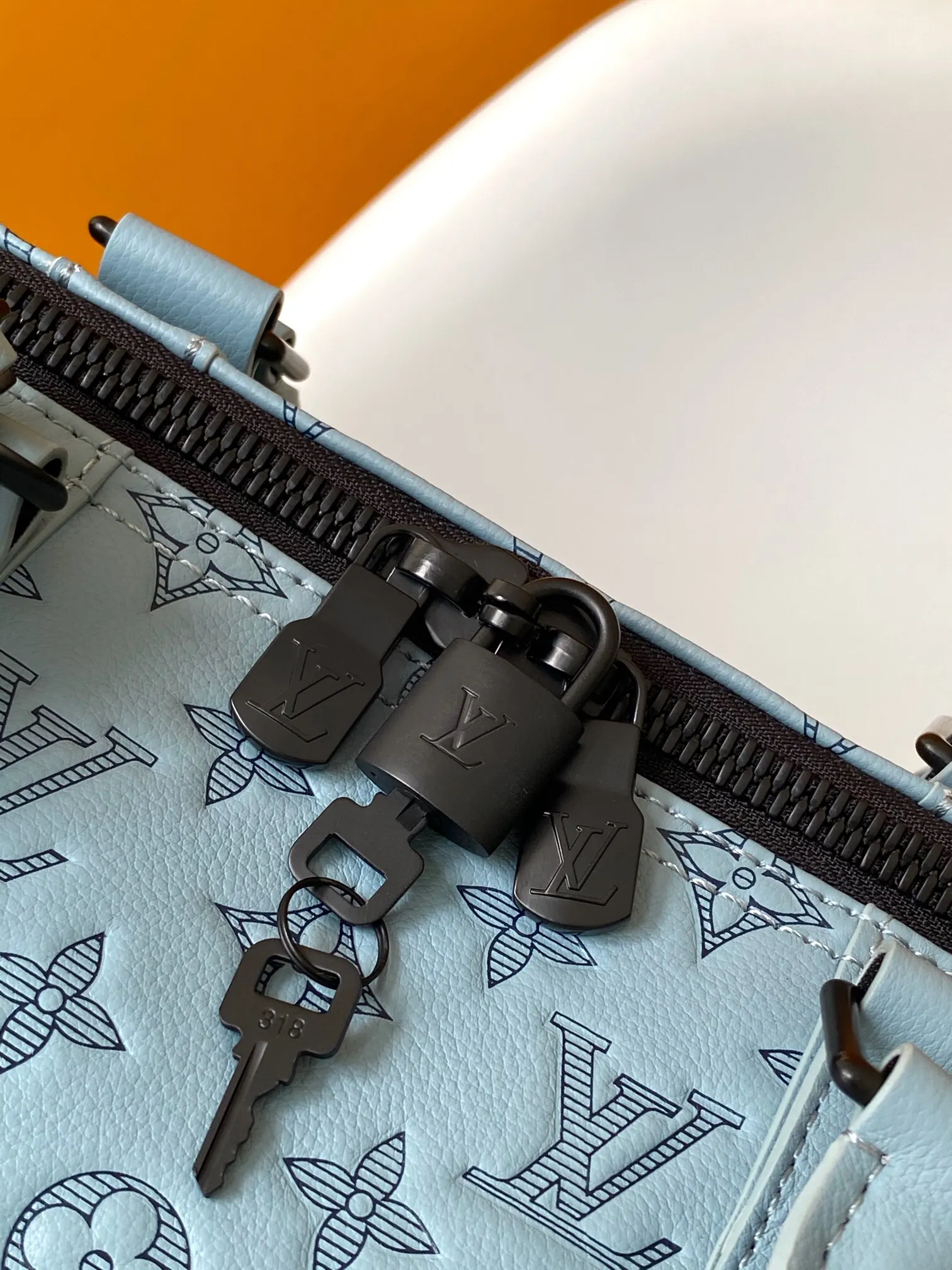 Keepall 黑色 蓝色 小牛皮 旅行包 大容量旅行款