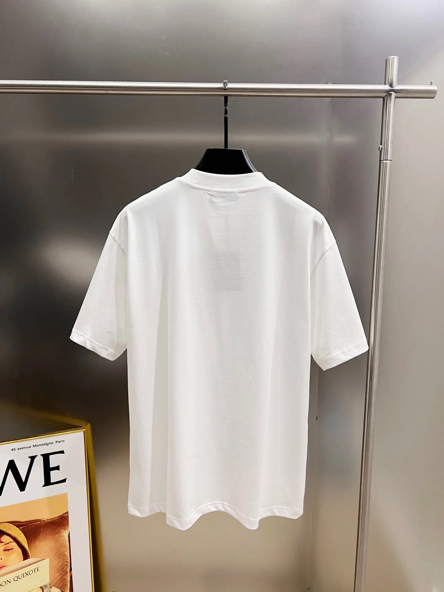 Balenciaga 黑色 Logo 短袖T恤 宽松休閒(數字2) Balenciaga 黑色 Logo 短袖T恤 宽松休閒(數字2)