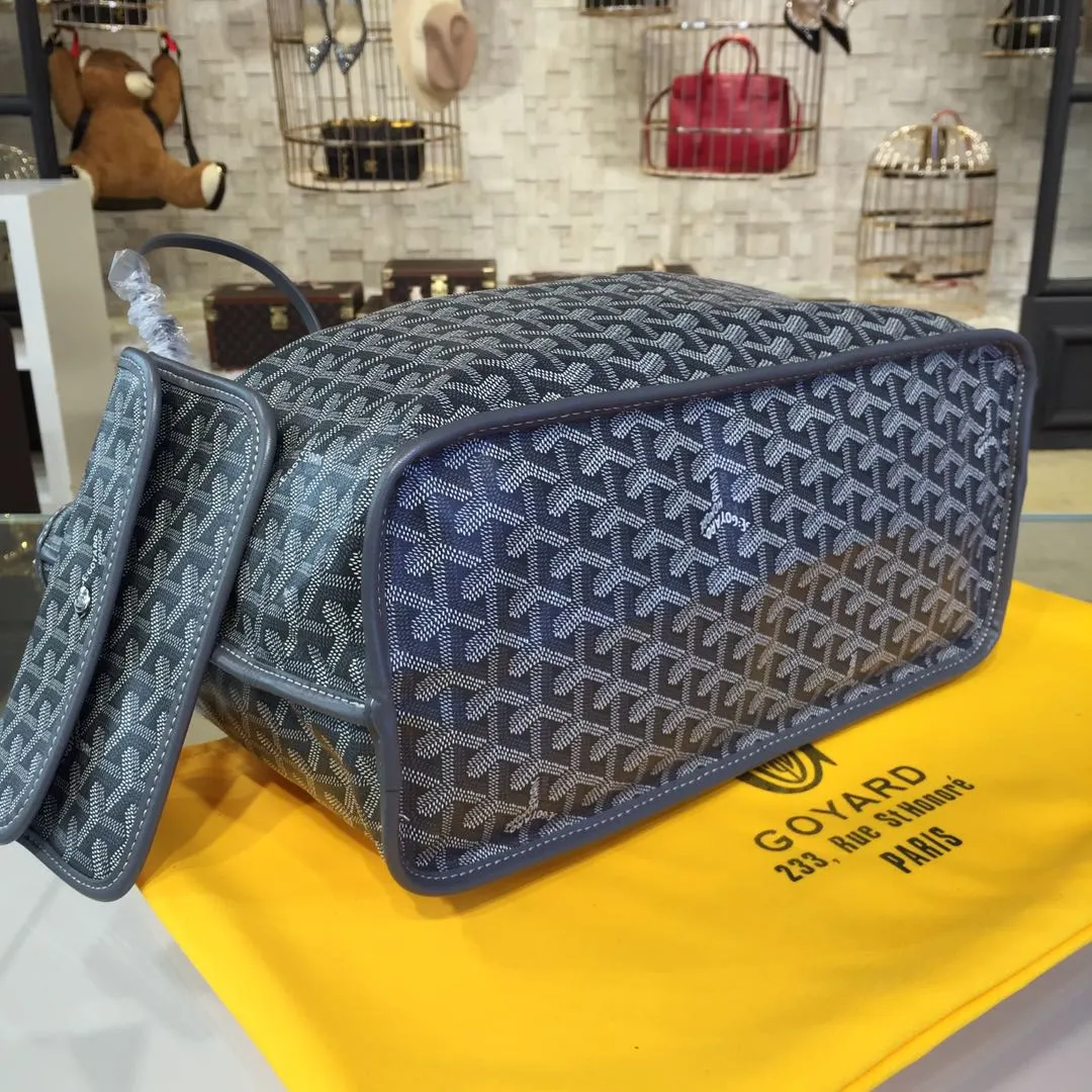 Goyard 戈雅 双面可用 充满法式优雅 订制Y字母涂鸦料 皮轻 旅行袋 大容量旅行款