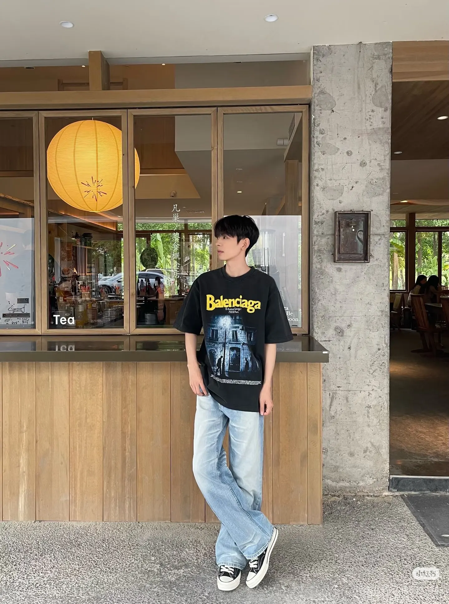 Balenciaga 纯棉 短袖T恤 宽松休闲