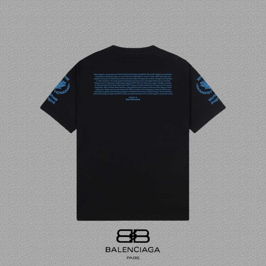 Balenciaga Paris 黑色 短袖T恤