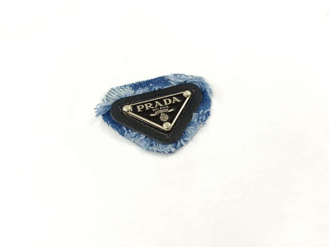 Prada T-Shirt Cotton Triangle Logo