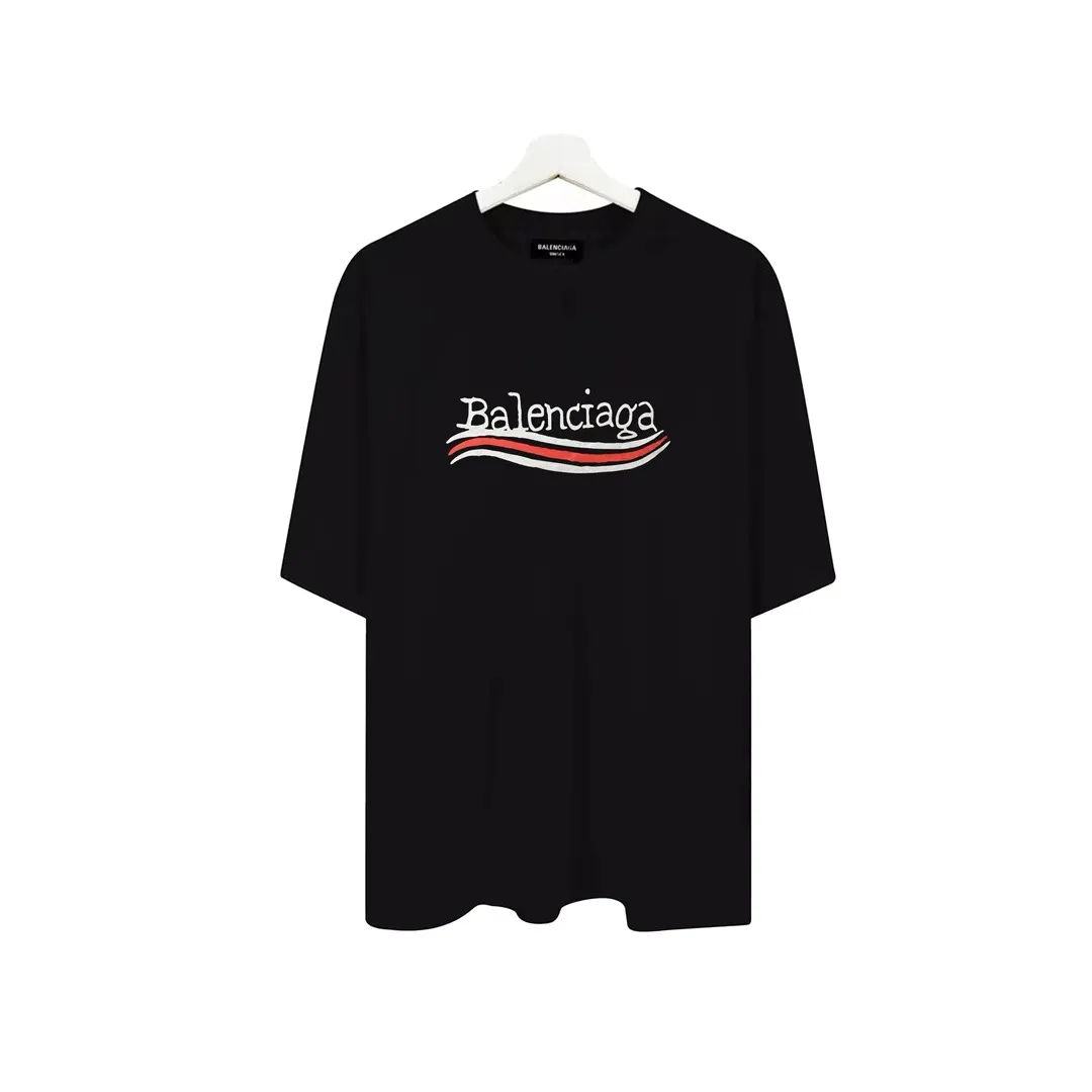 Balenciaga 黑色 純棉 Logo 短袖T恤(數字2) Balenciaga 黑色 純棉 Logo 短袖T恤(數字2)
