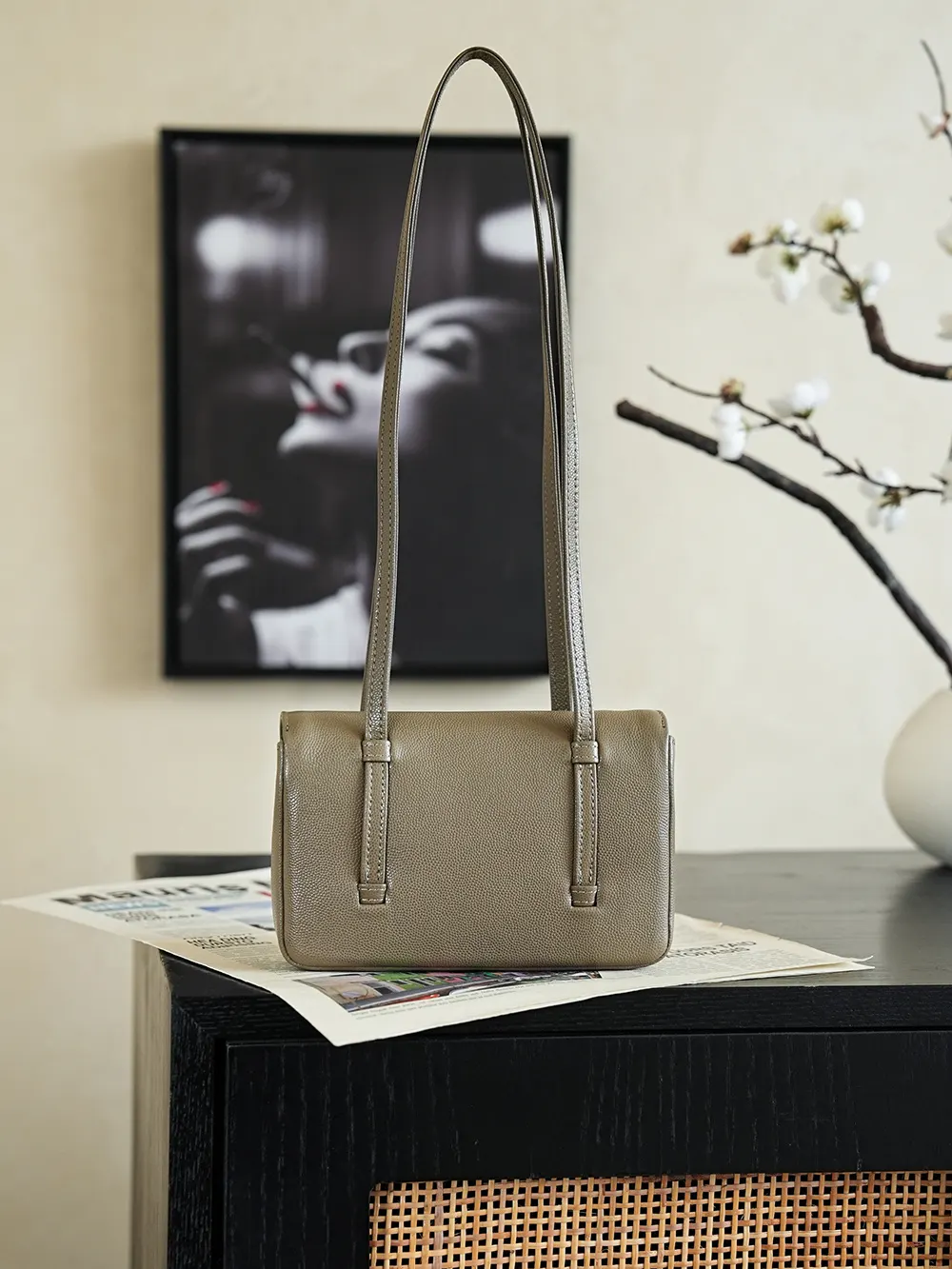 Hobo Shoulder Bag Vintage Leather