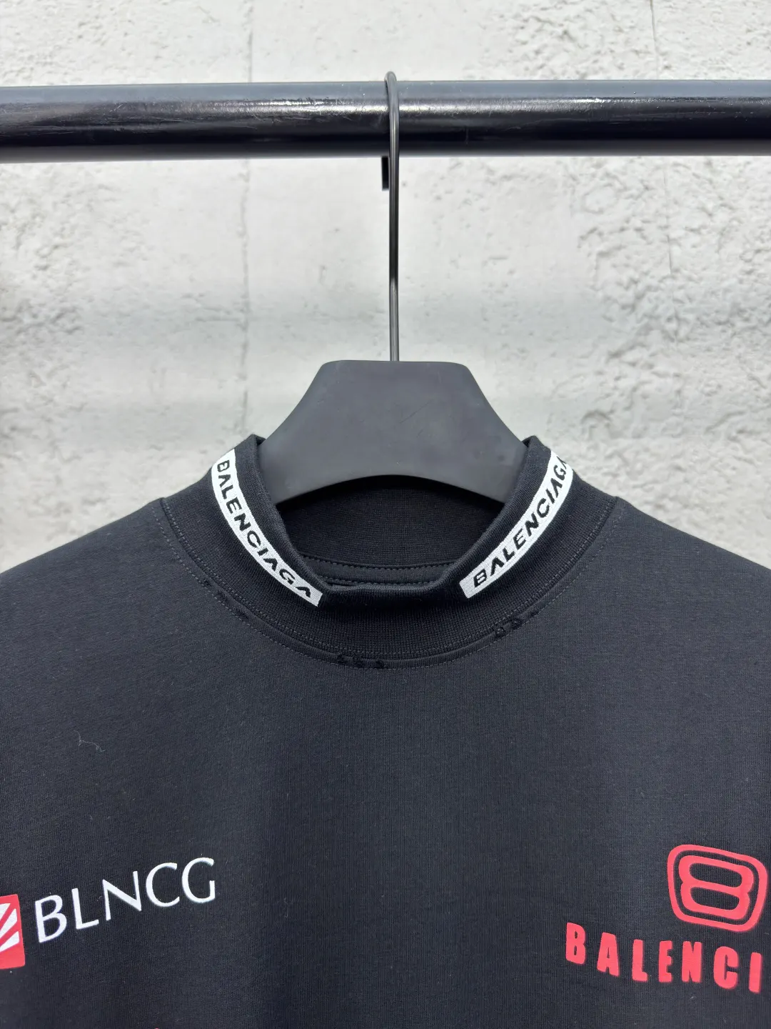 Balenciaga 黑色 Logo 短袖T恤
