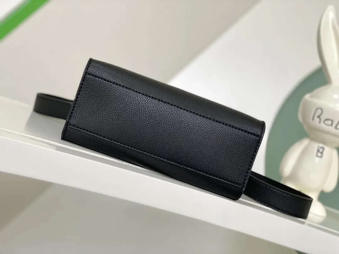 Black Crossbody Bag Lightweight Leather