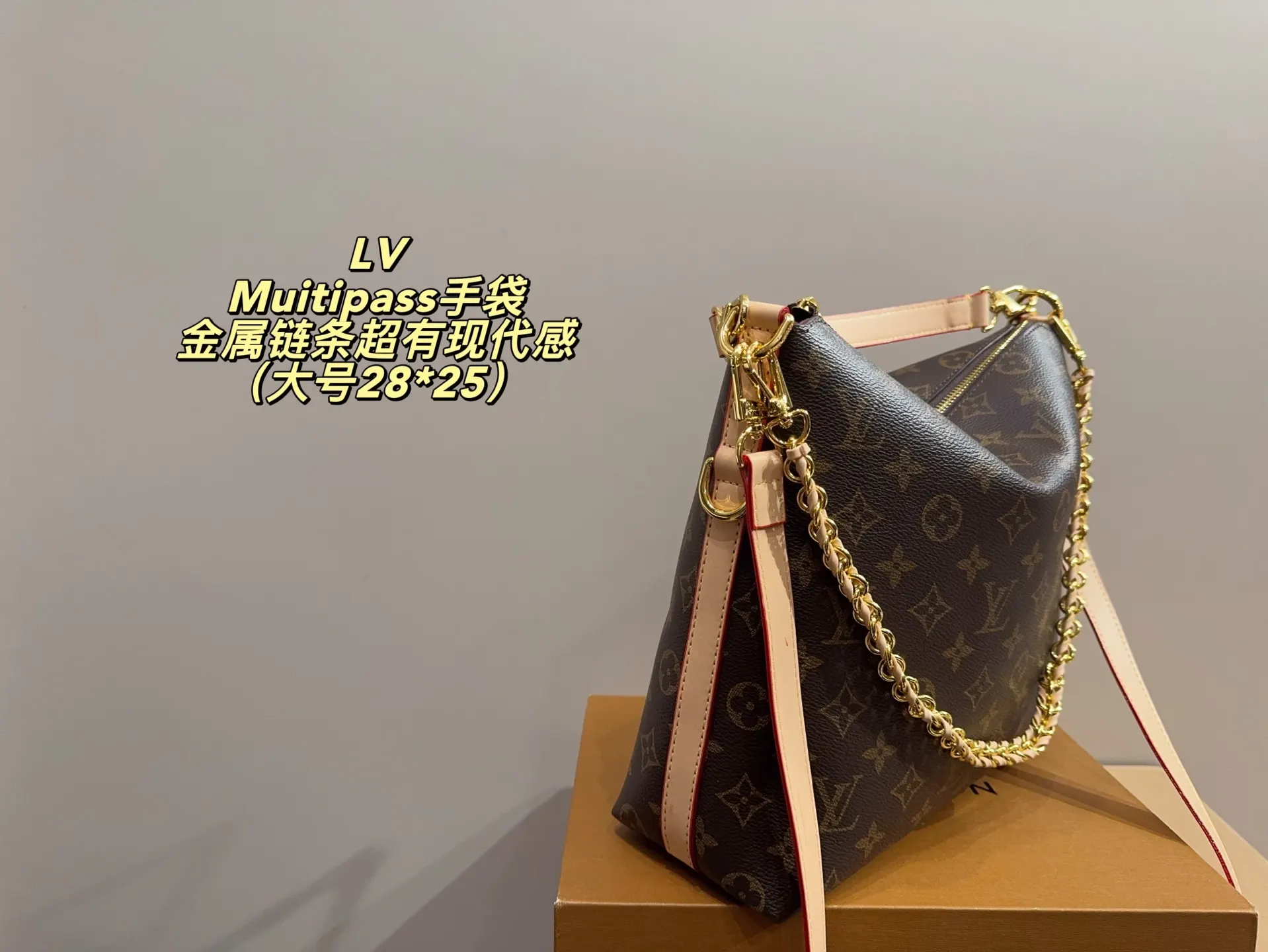 Louis Vuitton Chain Bag Leather