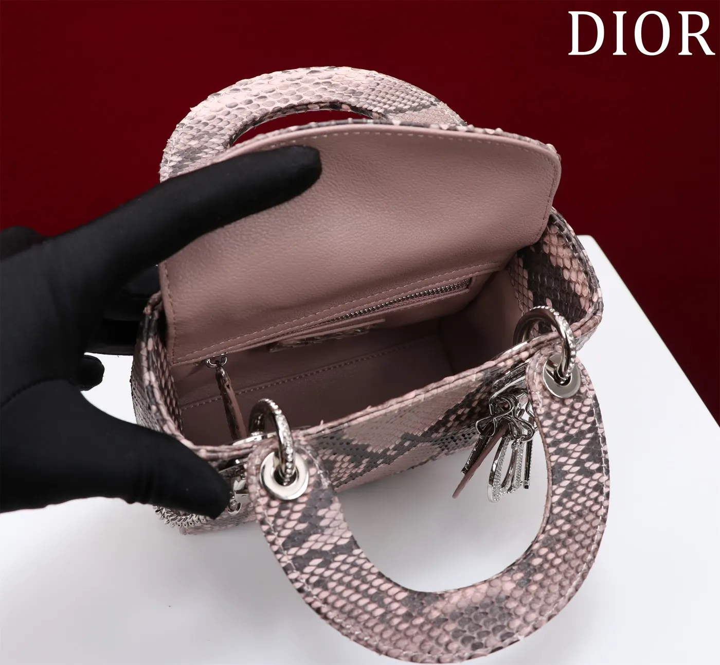 Dior Lady Dior Lady Handbag Top Handle Bag