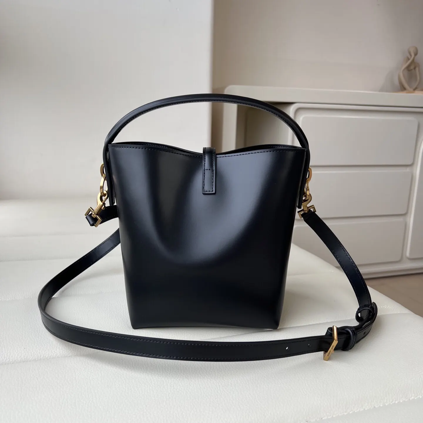 Bucket Bag Casual Leather