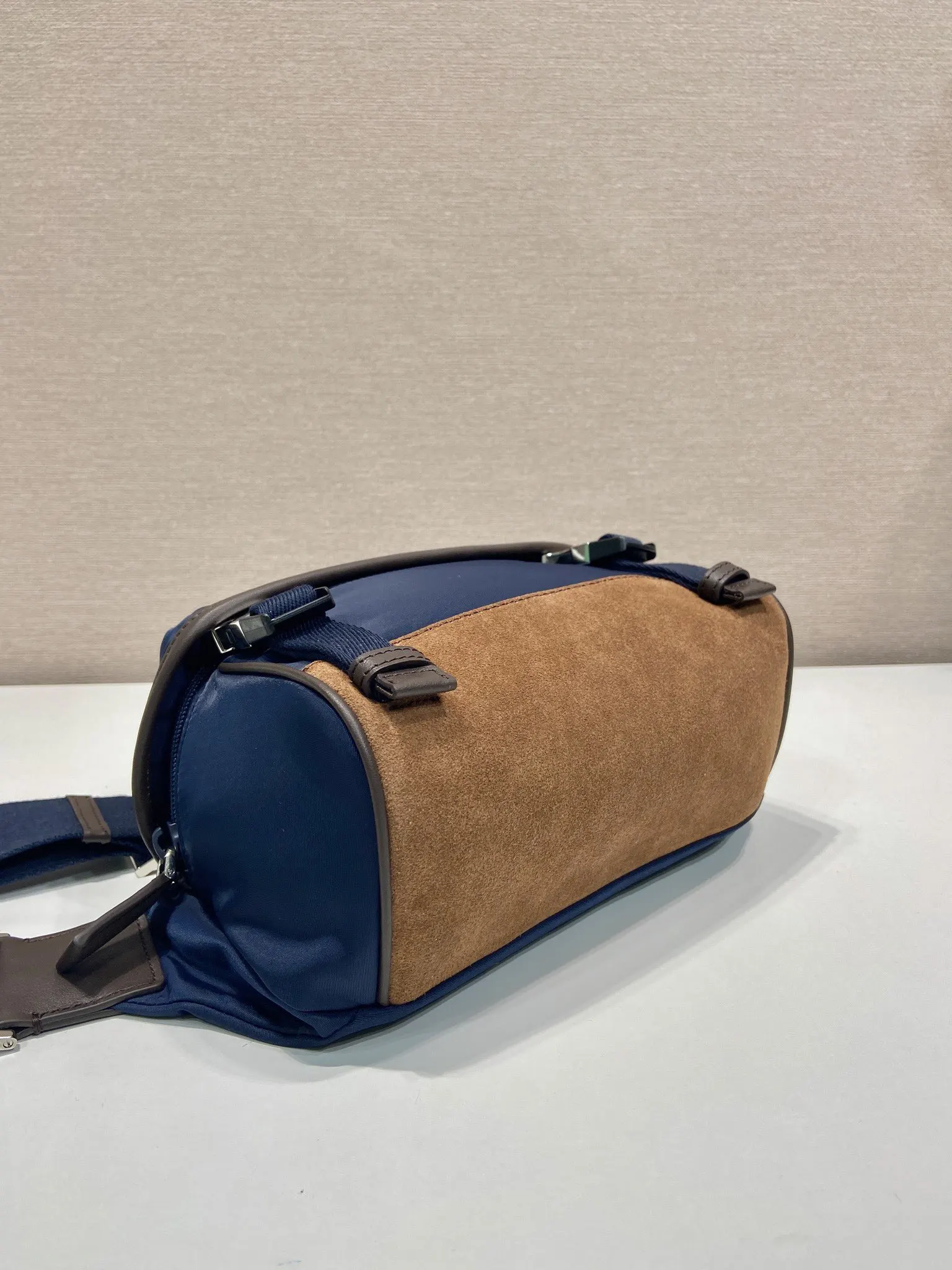 Prada Re-Nylon Mini Leather Crossbody Bag