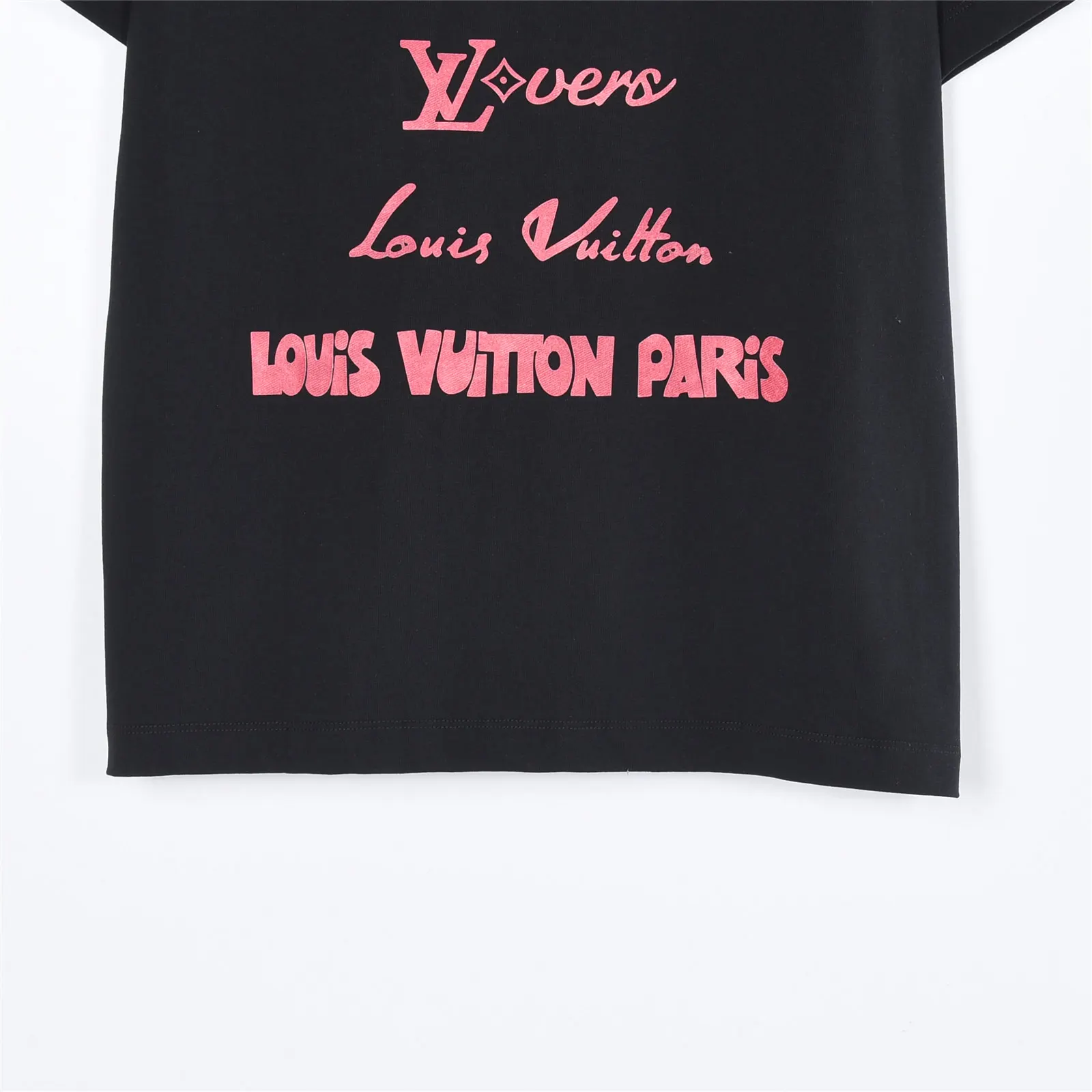 Louis Vuitton 粉色 字母 水洗 短袖T恤