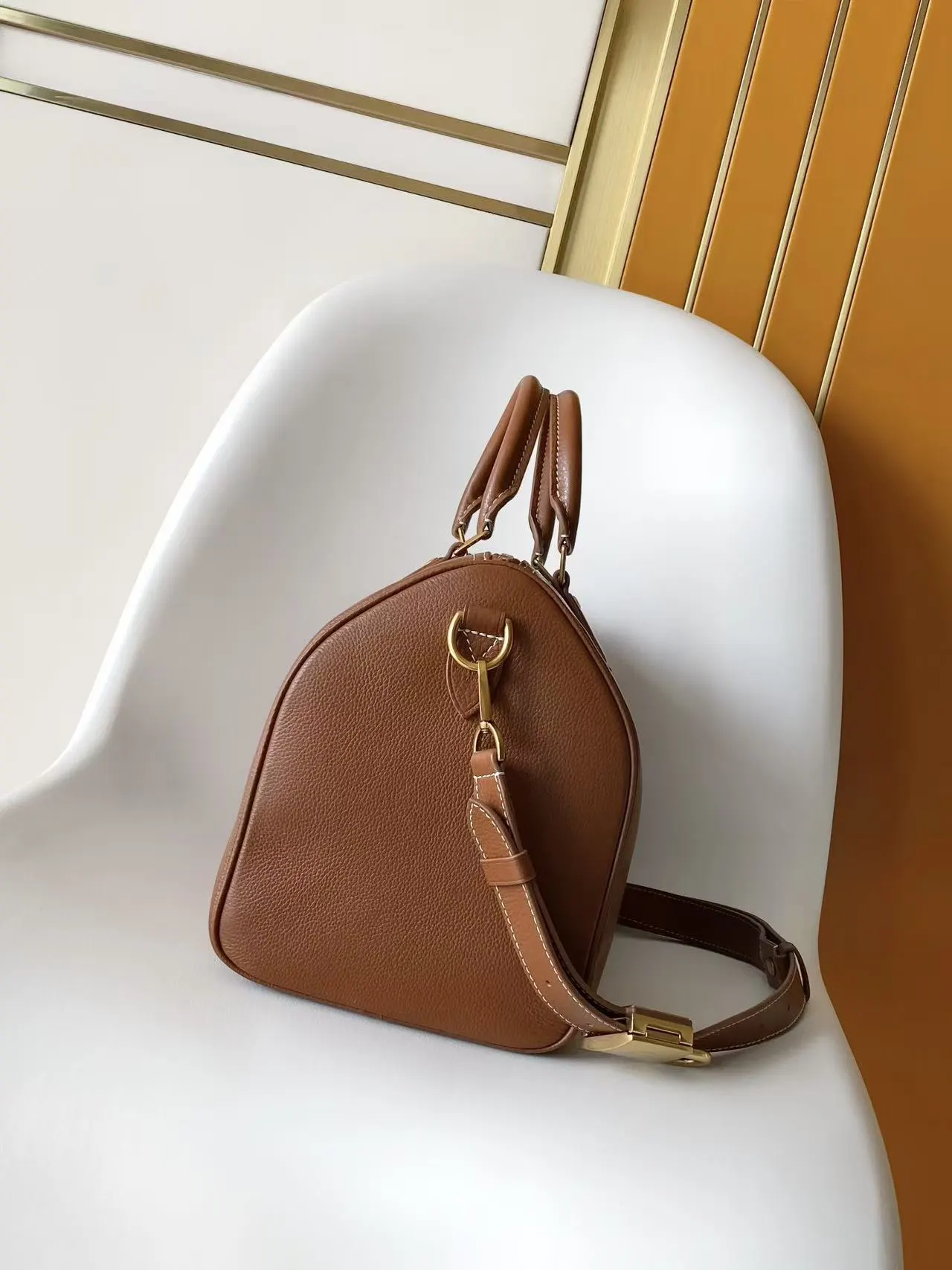 LV Speedy 黑色 棕色 牛皮 旅行袋 大容量旅行款