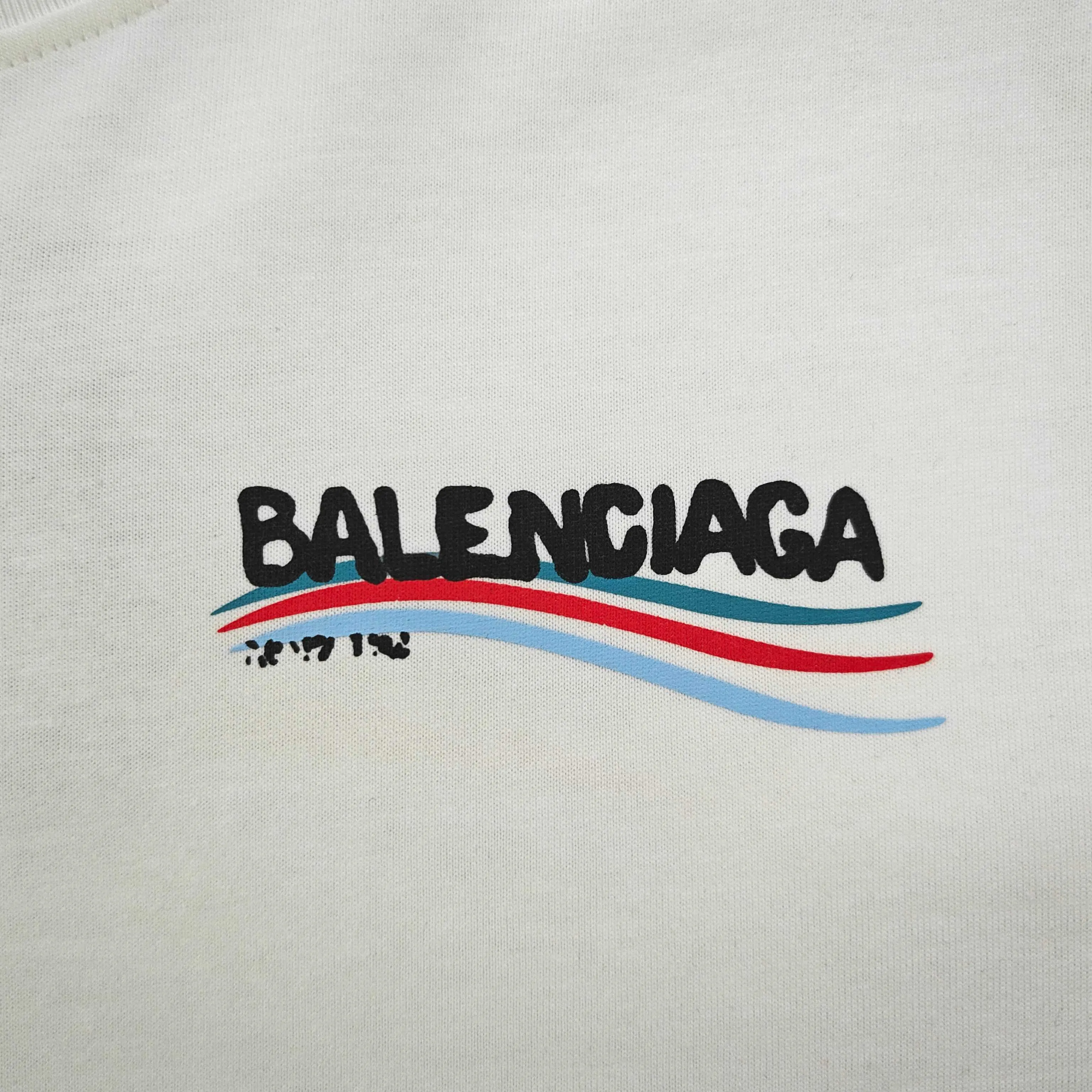 Balenciaga 黑色 純棉 Logo 短袖T恤