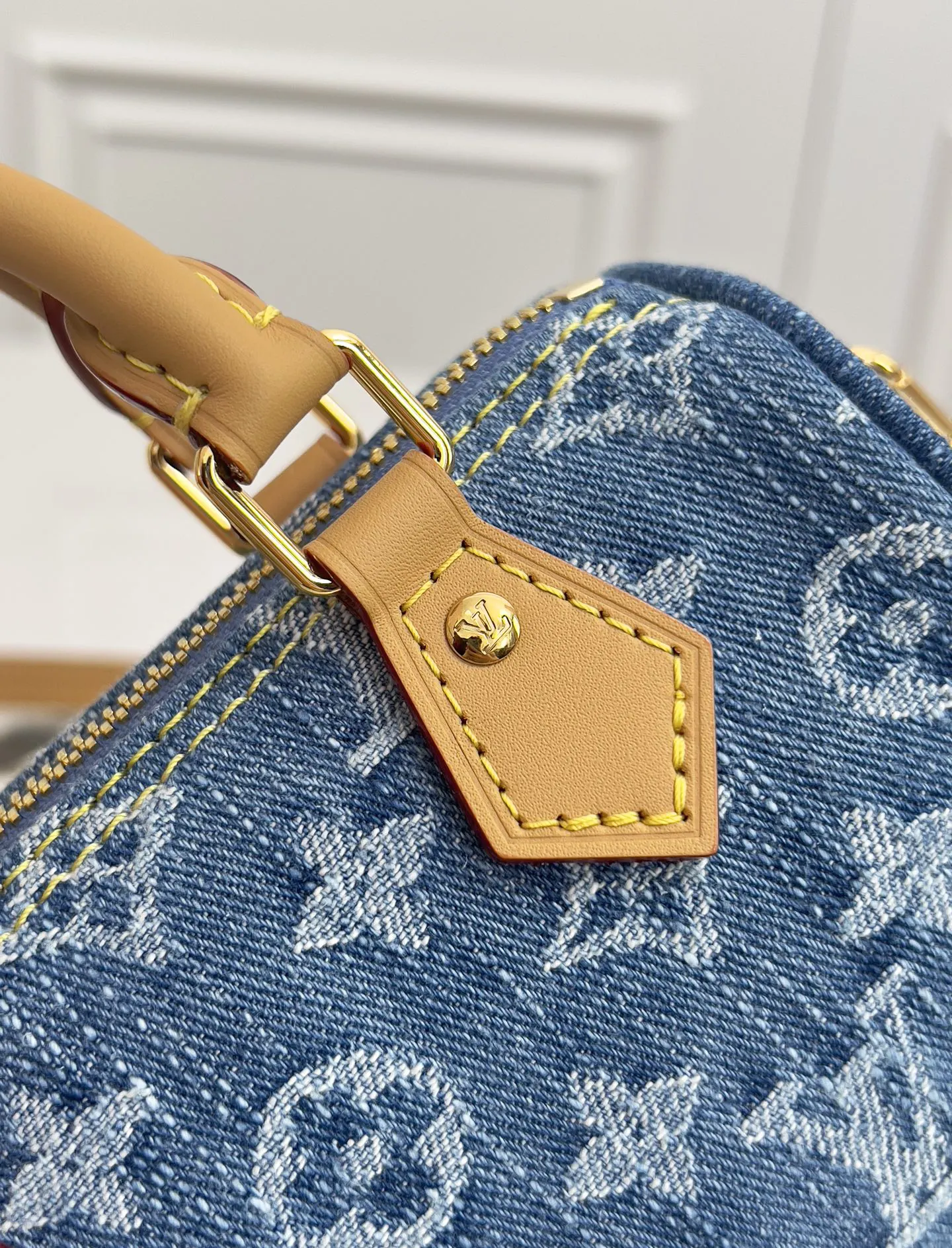 Louis Vuitton M81213 牛仔蓝 老花 手提包 实拍款01